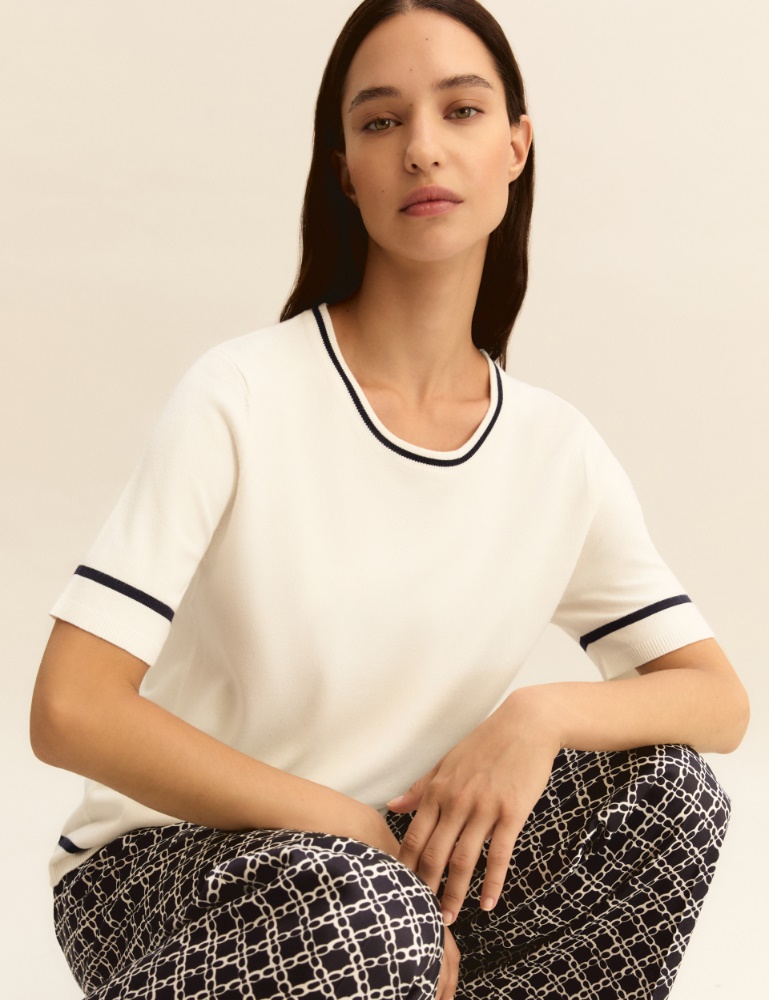 Stretch viscose T-shirt - Emme
