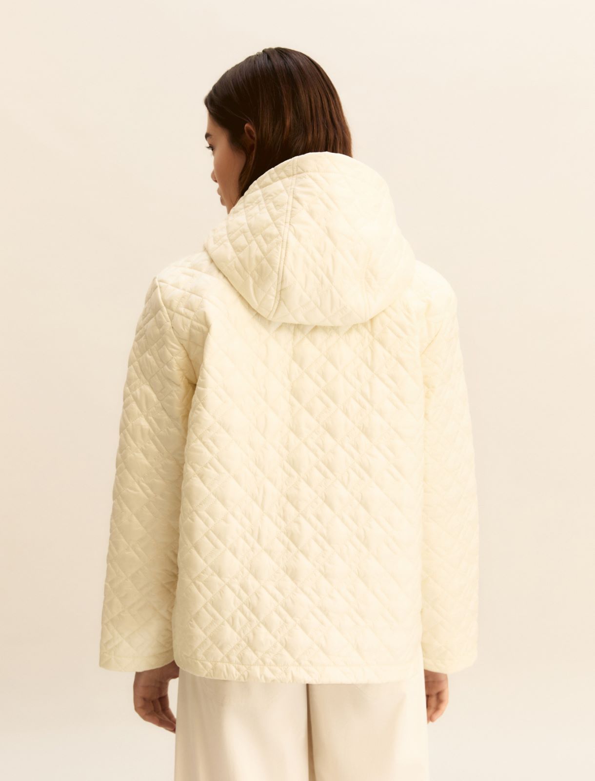 Giubbino trapuntato in tessuto antigoccia - PANNA - Emme - 3