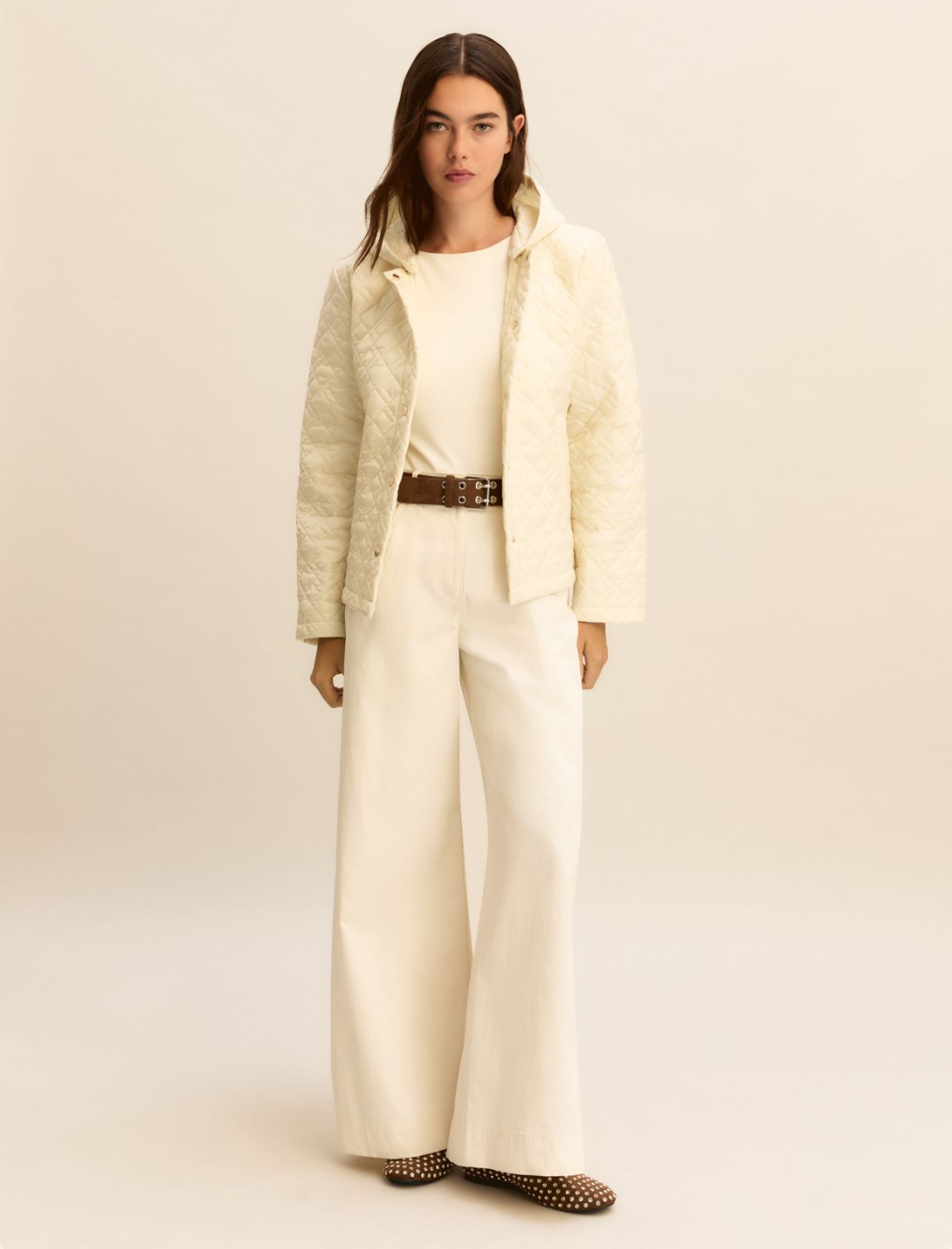 Giubbino trapuntato in tessuto antigoccia - PANNA - Emme - 2