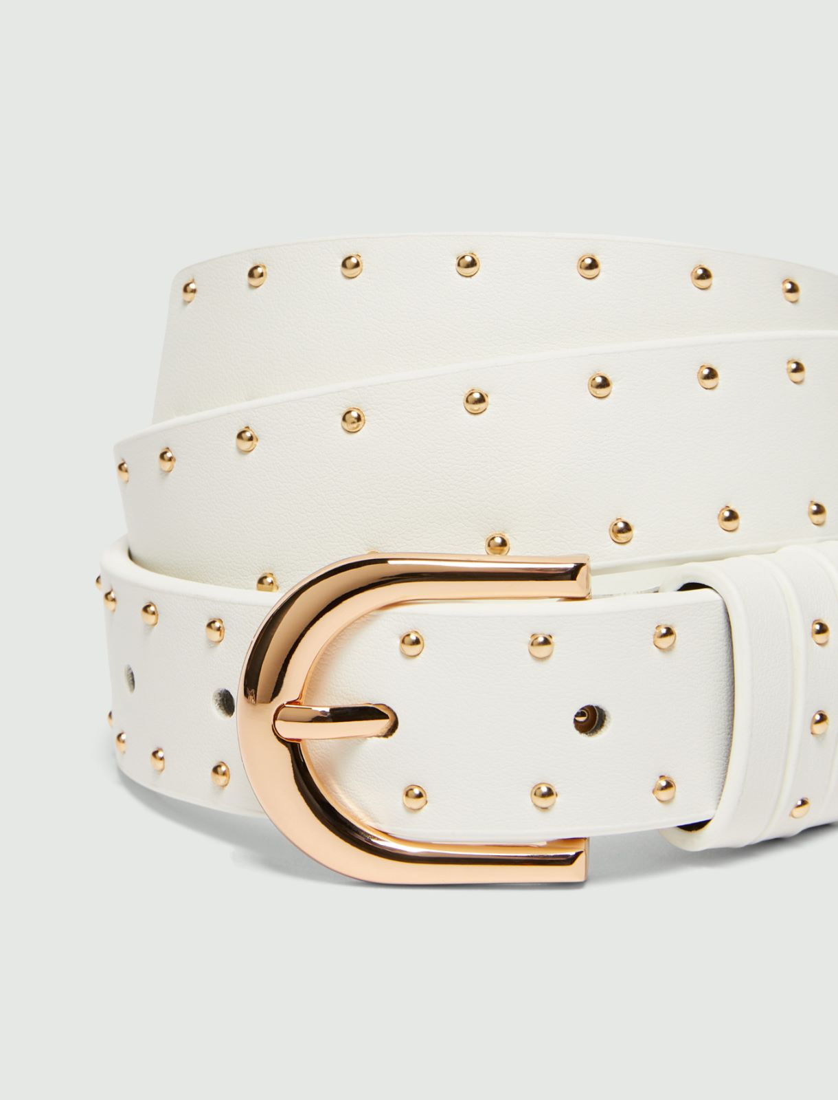 Cintura con micro borchie - BIANCO - Emme - 4