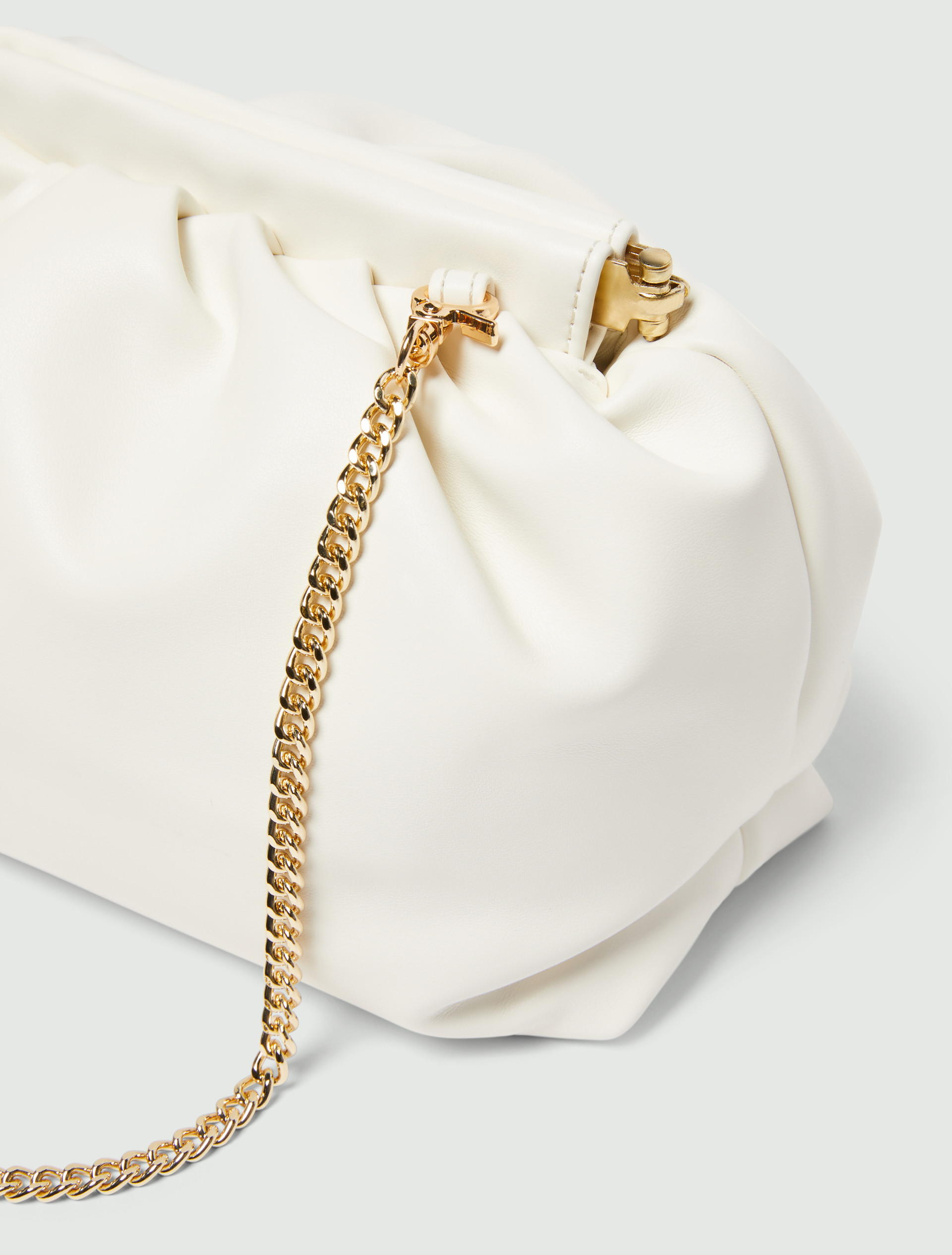 Unstructured clutch - WHITE - Emme - 3