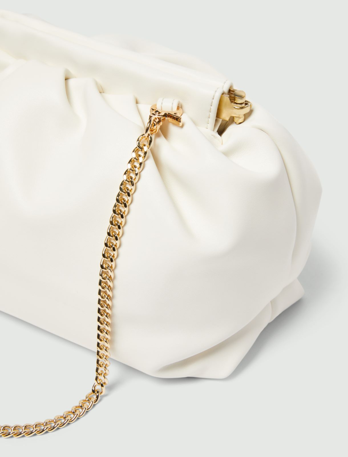 Unstructured clutch - WHITE - Emme - 3
