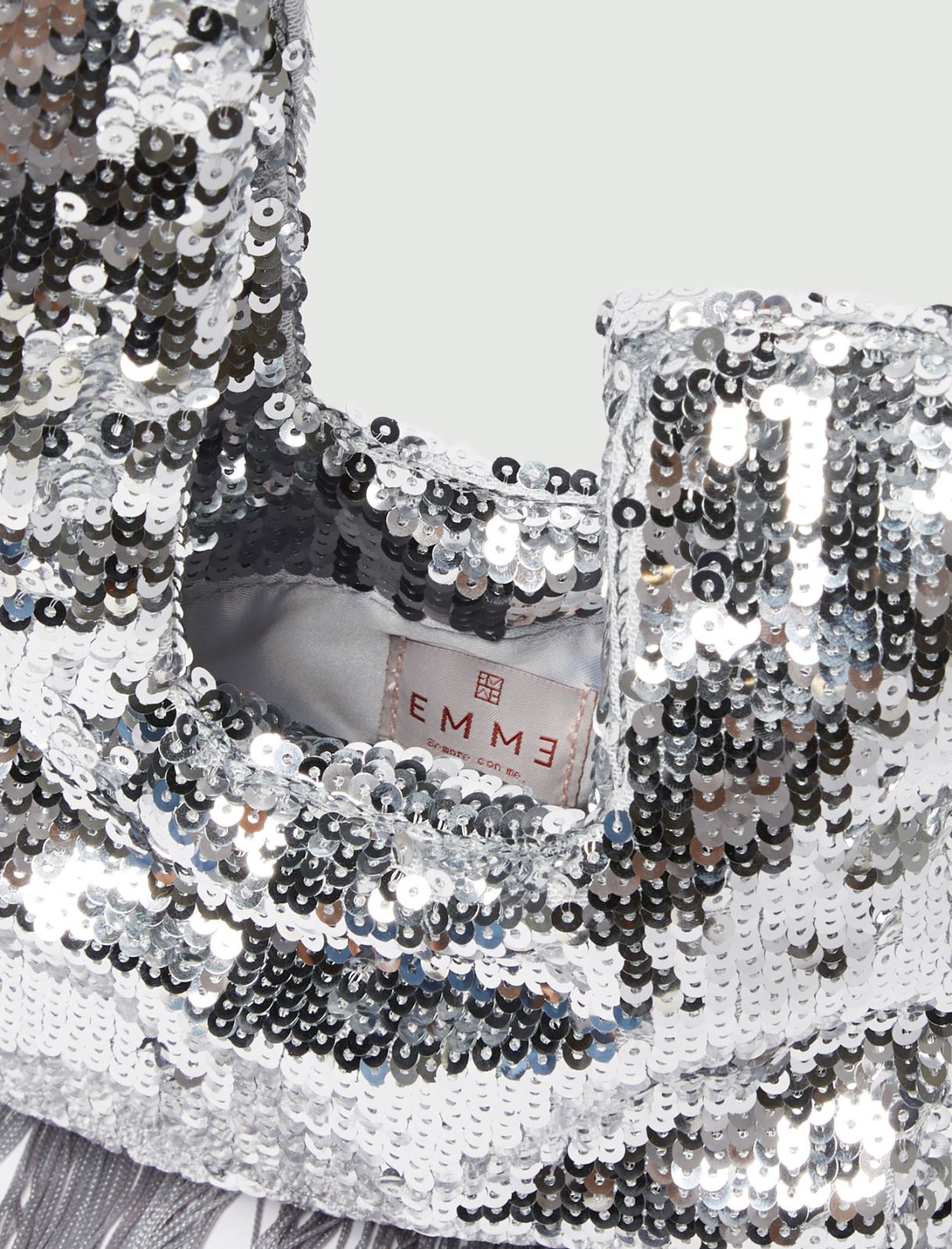Borsa con paillette - ARGENTO - Emme - 4
