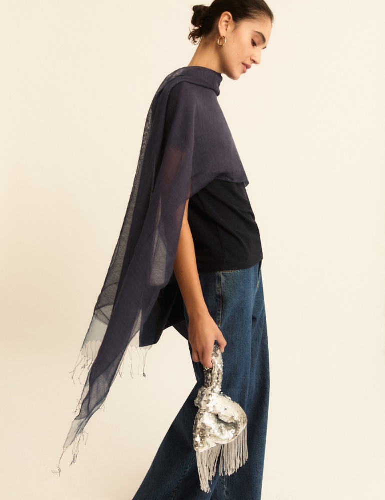 Borsa con paillette - ARGENTO