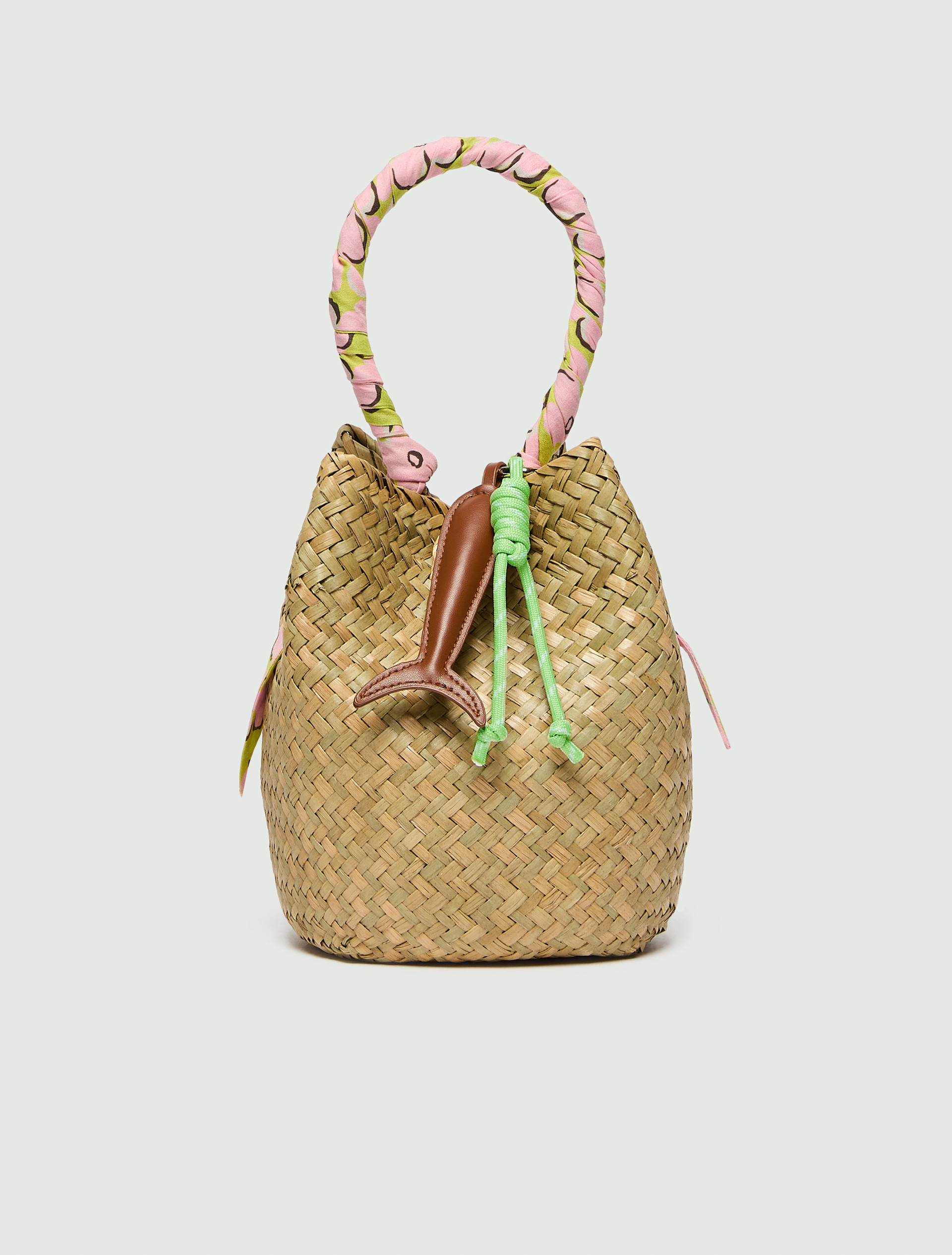 Straw bucket bag - BEIGE - Emme - 2