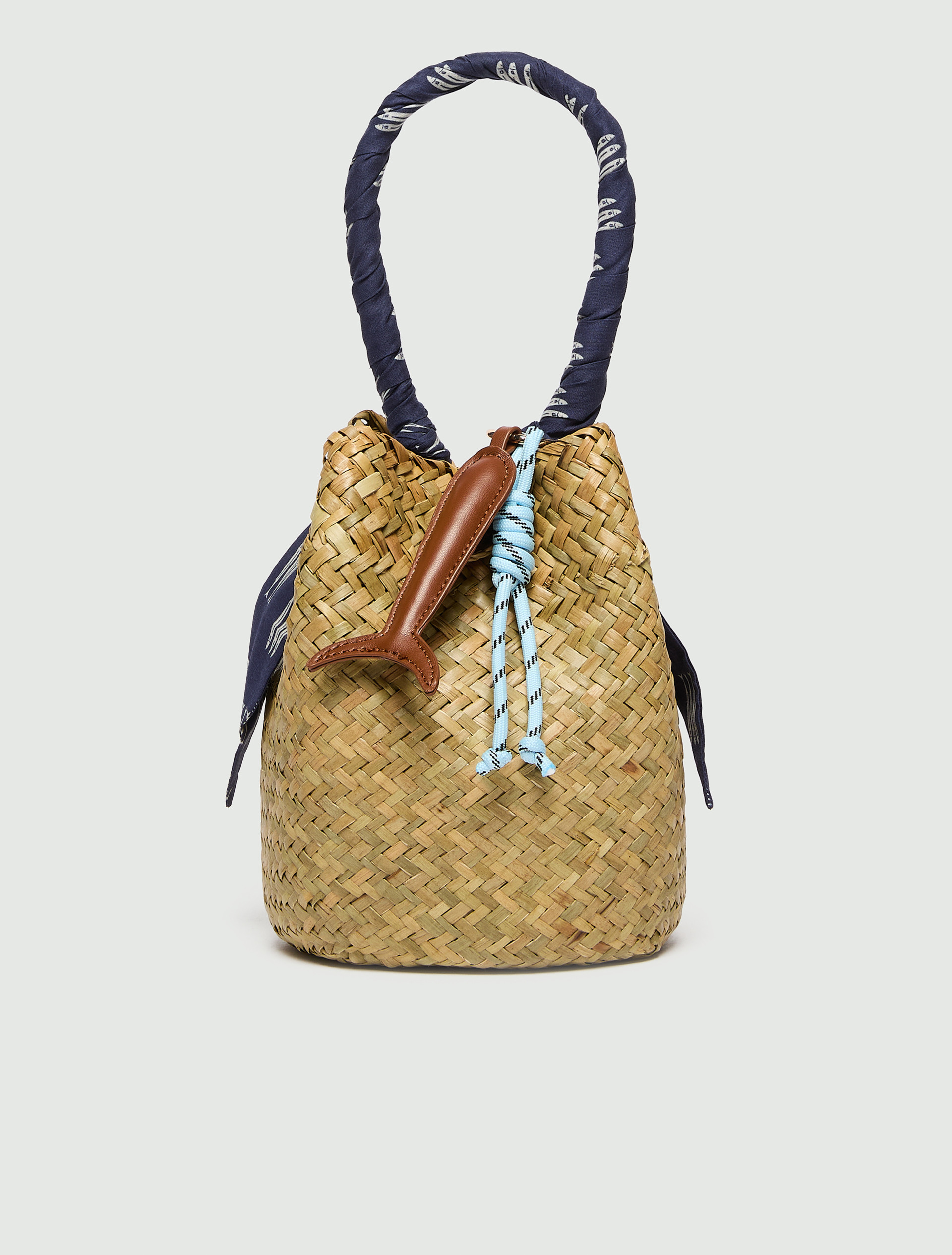 Straw bucket bag - BEIGE - Emme - 2