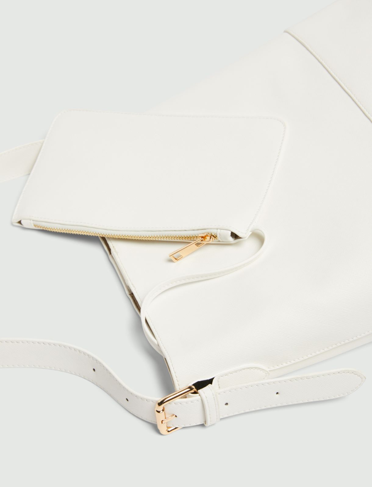 Large Saffiano leather-look bag - WHITE - Emme - 4