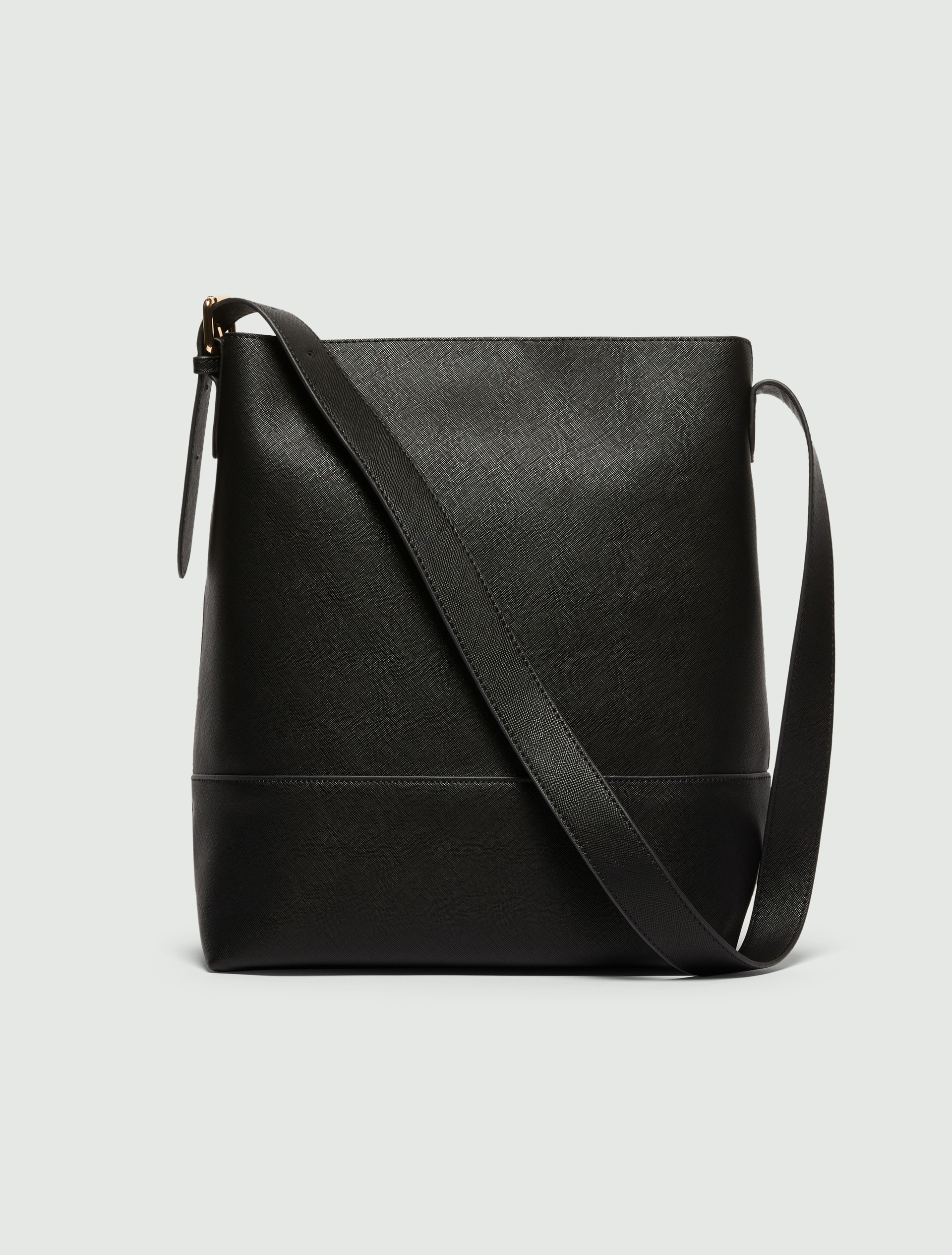 Large Saffiano leather-look bag - BLACK - Emme - 2