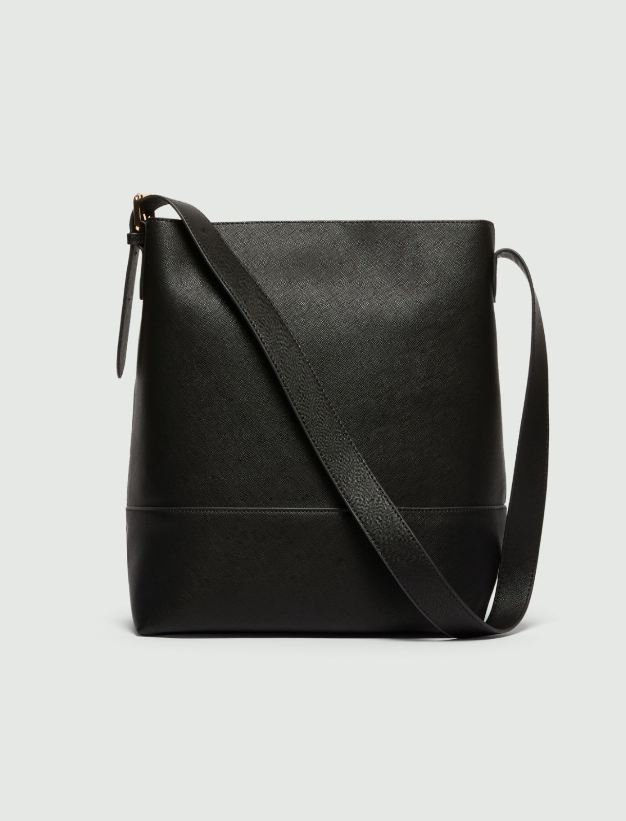 Large Saffiano leather-look bag - BLACK - Emme - 2