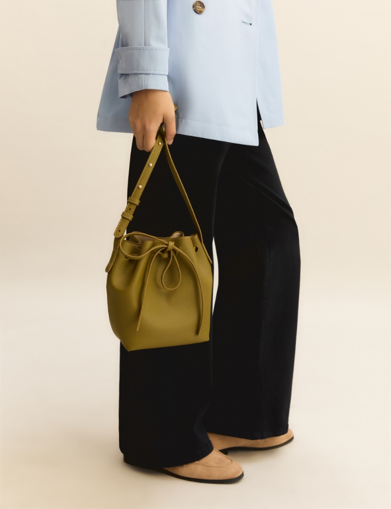 Drawstring bucket bag - Emme