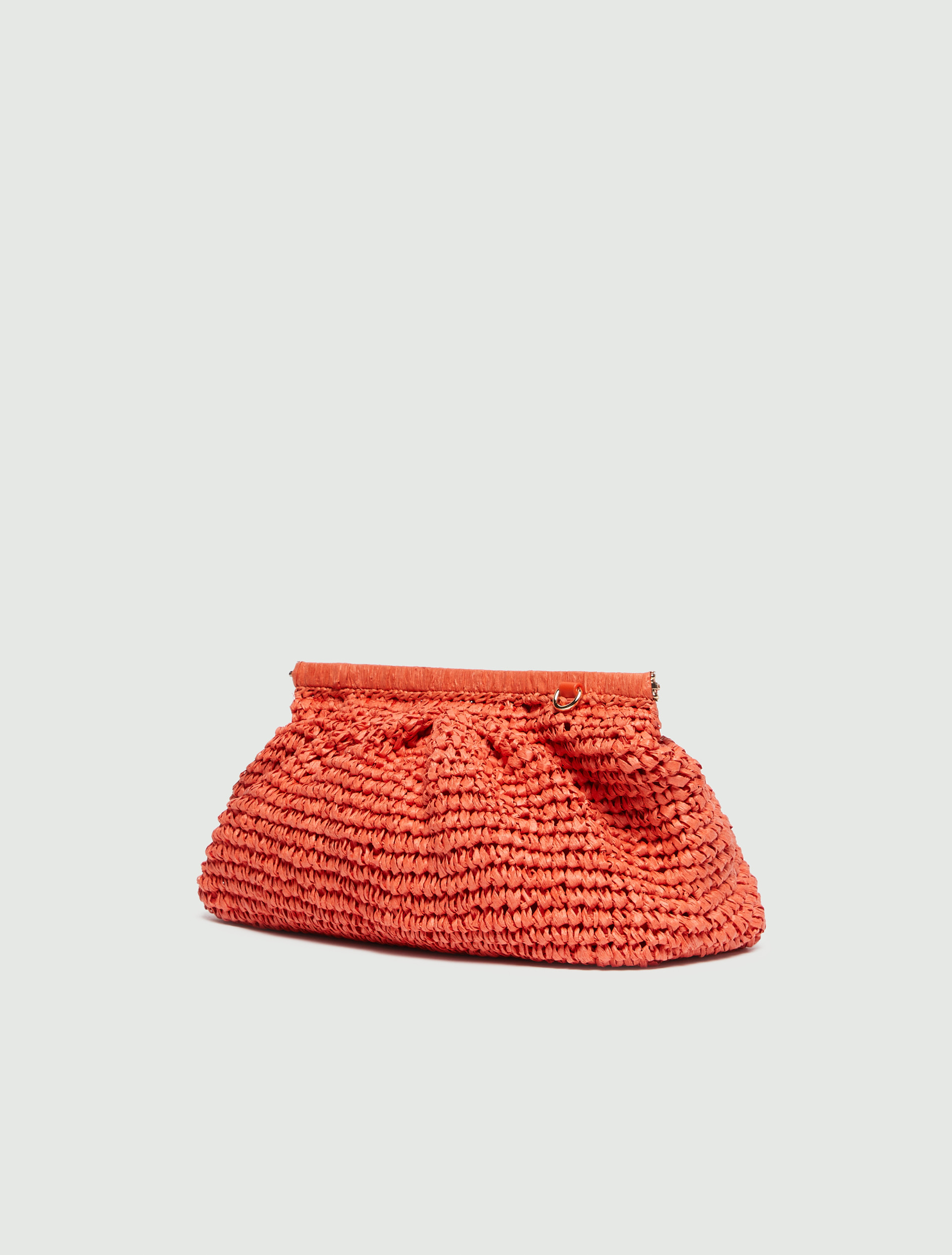 Clutch in rafia - ARANCIO - Emme - 2