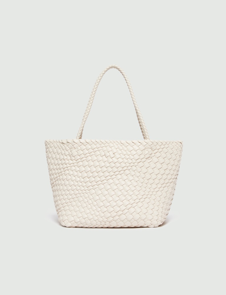 Unstructured woven shopping tote - Emme - 2