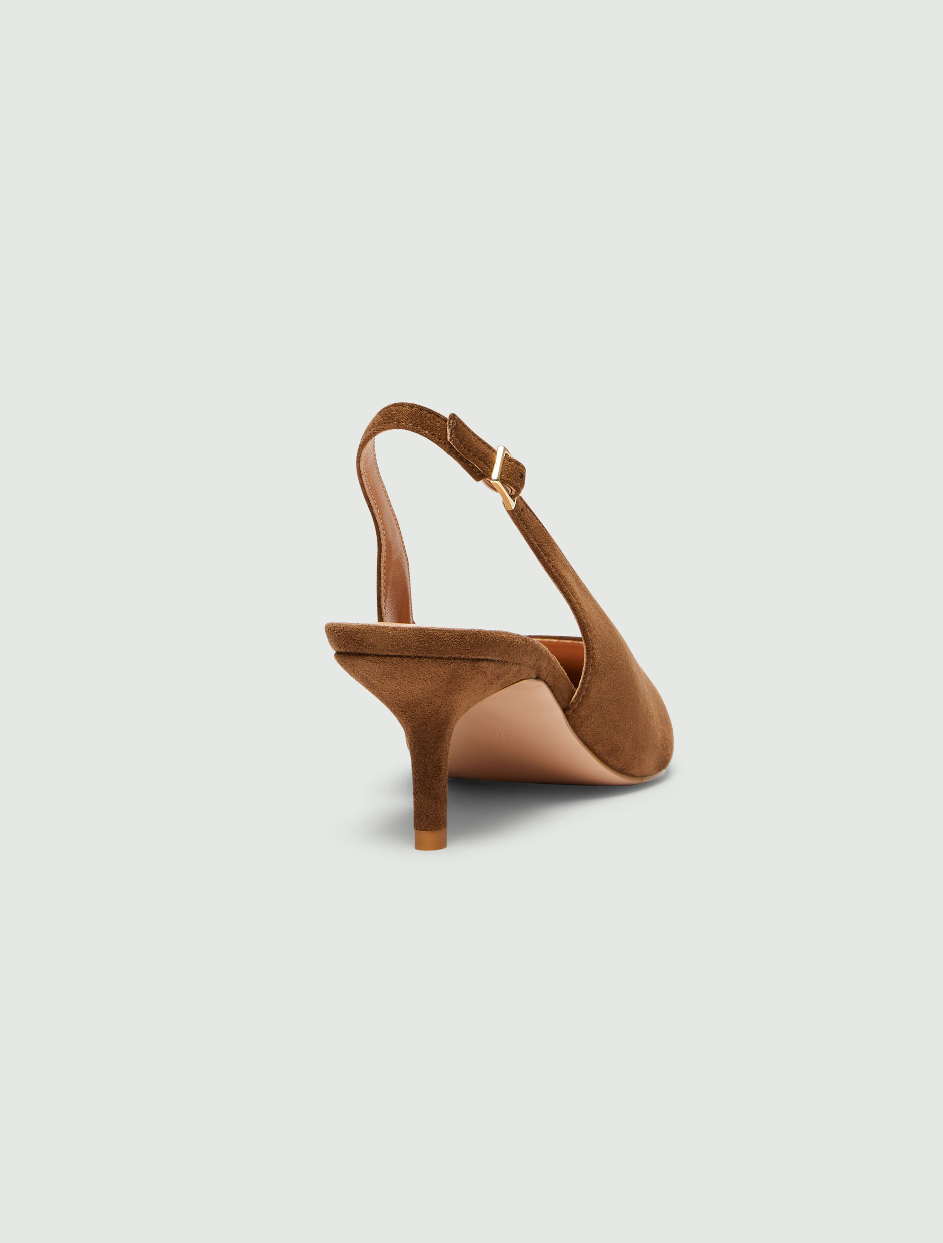 Thin-heeled slingbacks - DARK BROWN - Emme - 6