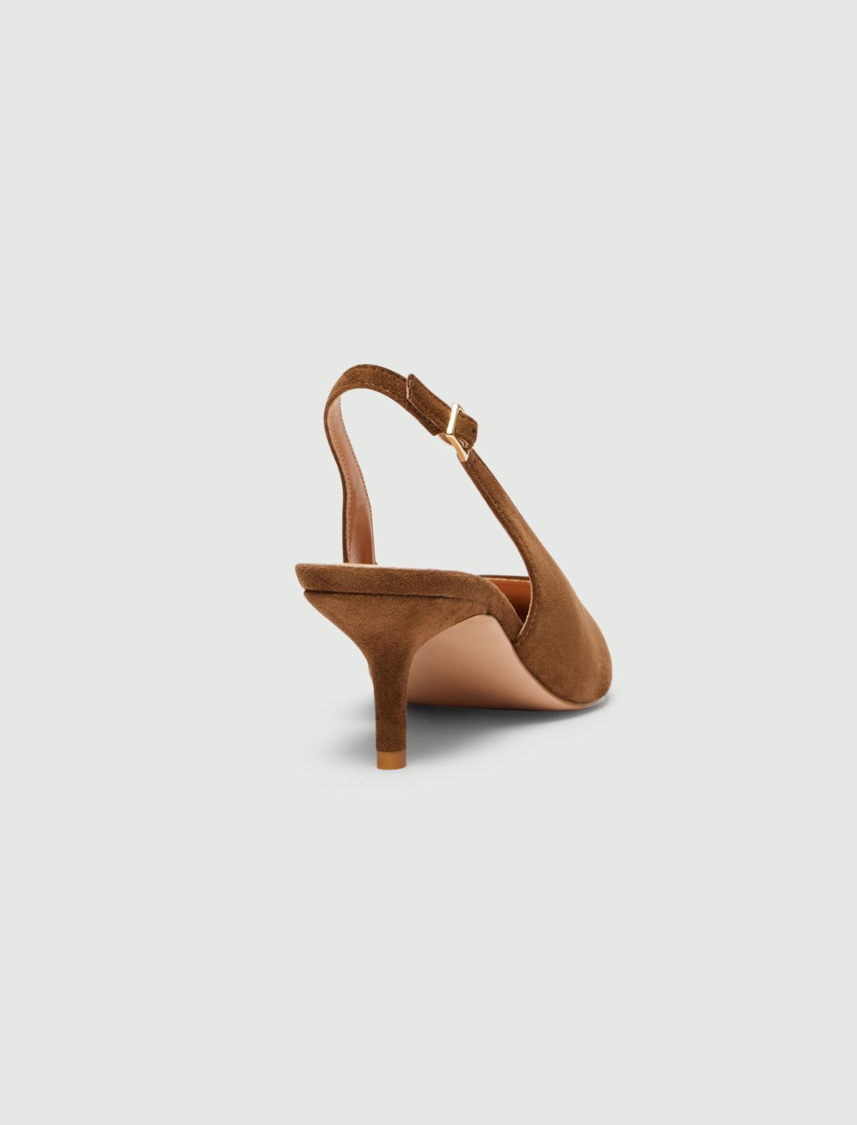 Thin-heeled slingbacks - DARK BROWN - Emme - 6