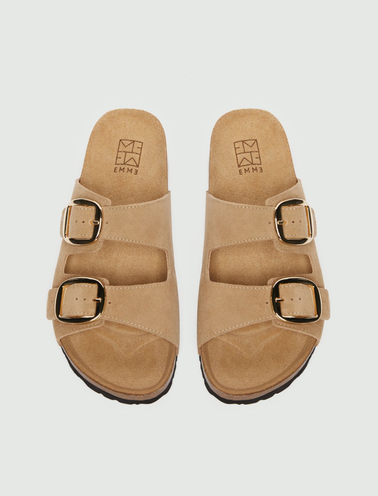 Cork-soled sandals - BEIGE - Emme - 5