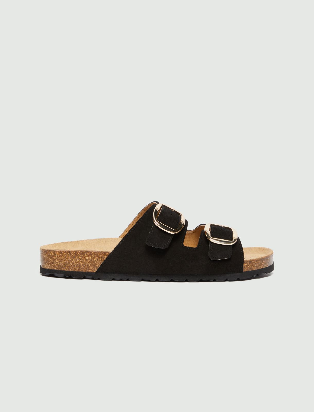 Cork-soled sandals - BLACK - Emme - 2