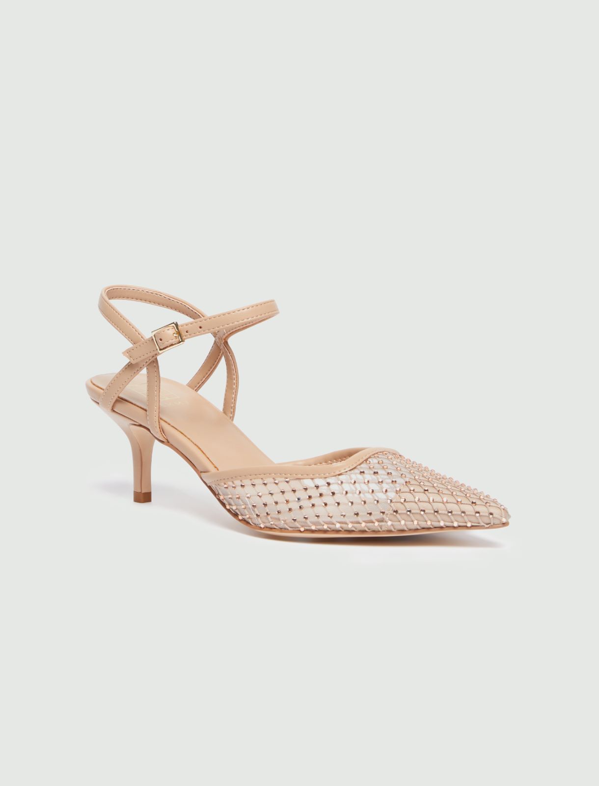 Slingback in mesh con cristalli - NUDO - Emme - 2