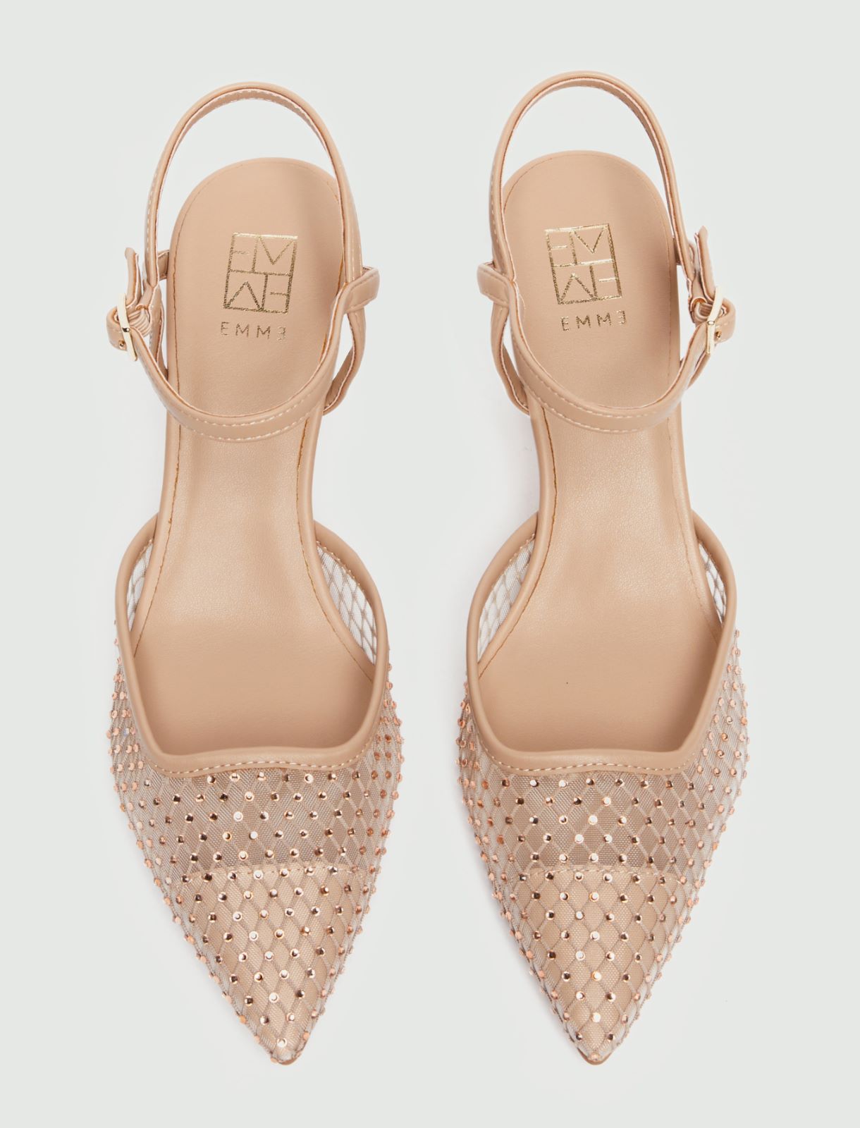 Slingback in mesh con cristalli - NUDO - Emme - 4