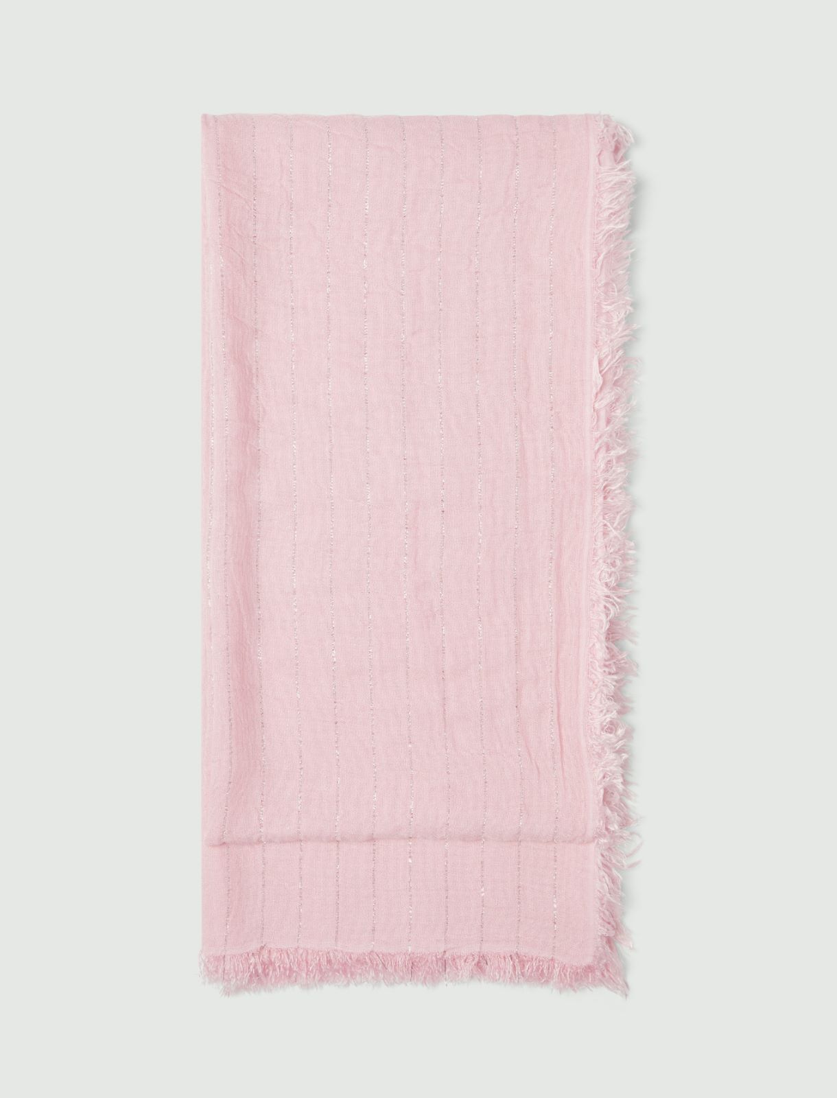 Lurex yarn stole - PINK - Emme - 2