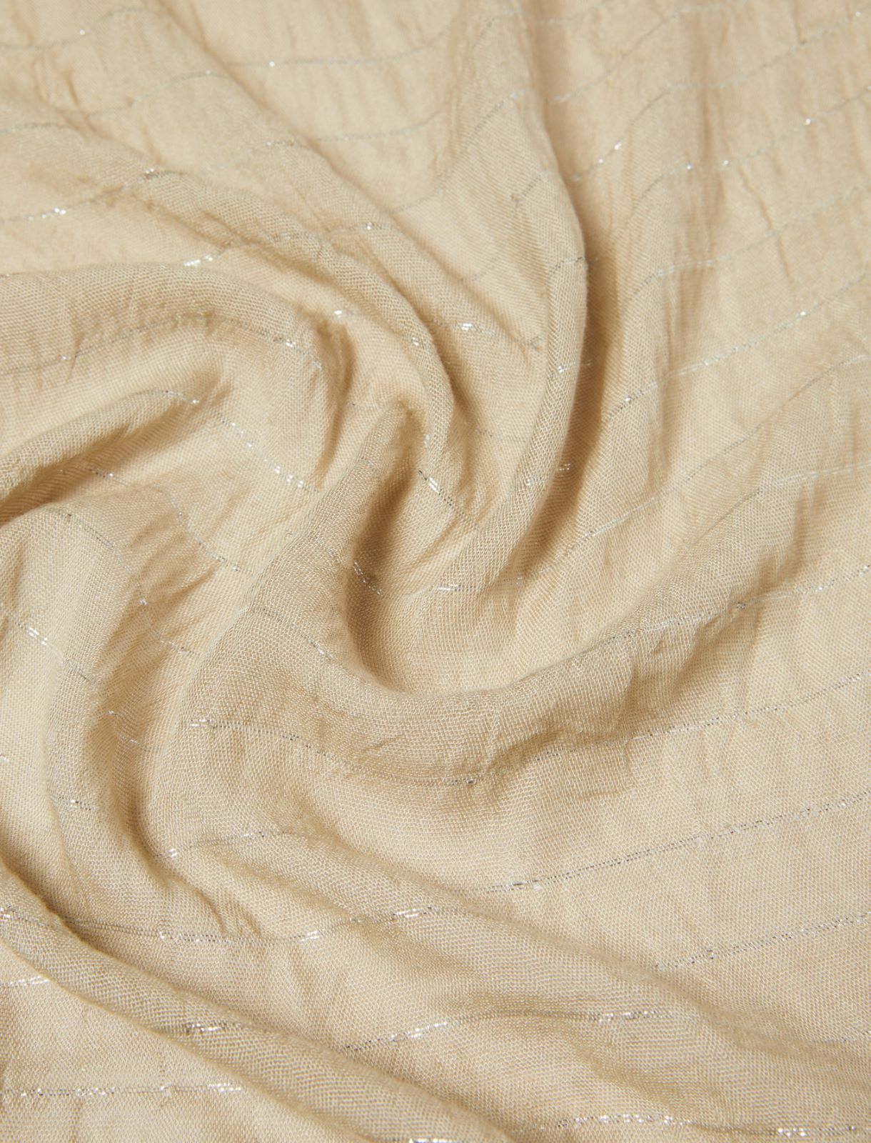 Lurex yarn stole - BEIGE - Emme - 3