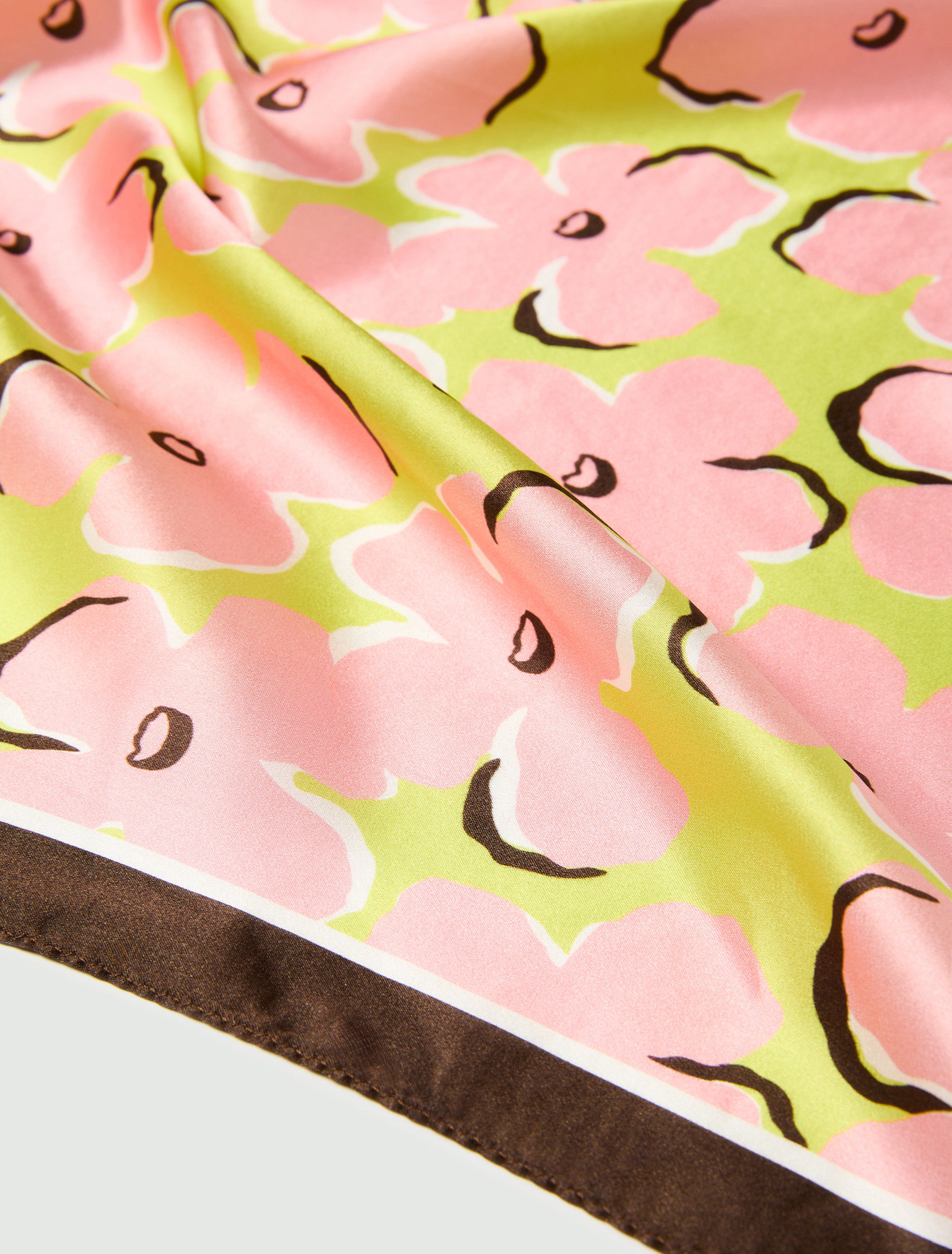Silk twill bandana - APPLE GREEN - Emme - 3