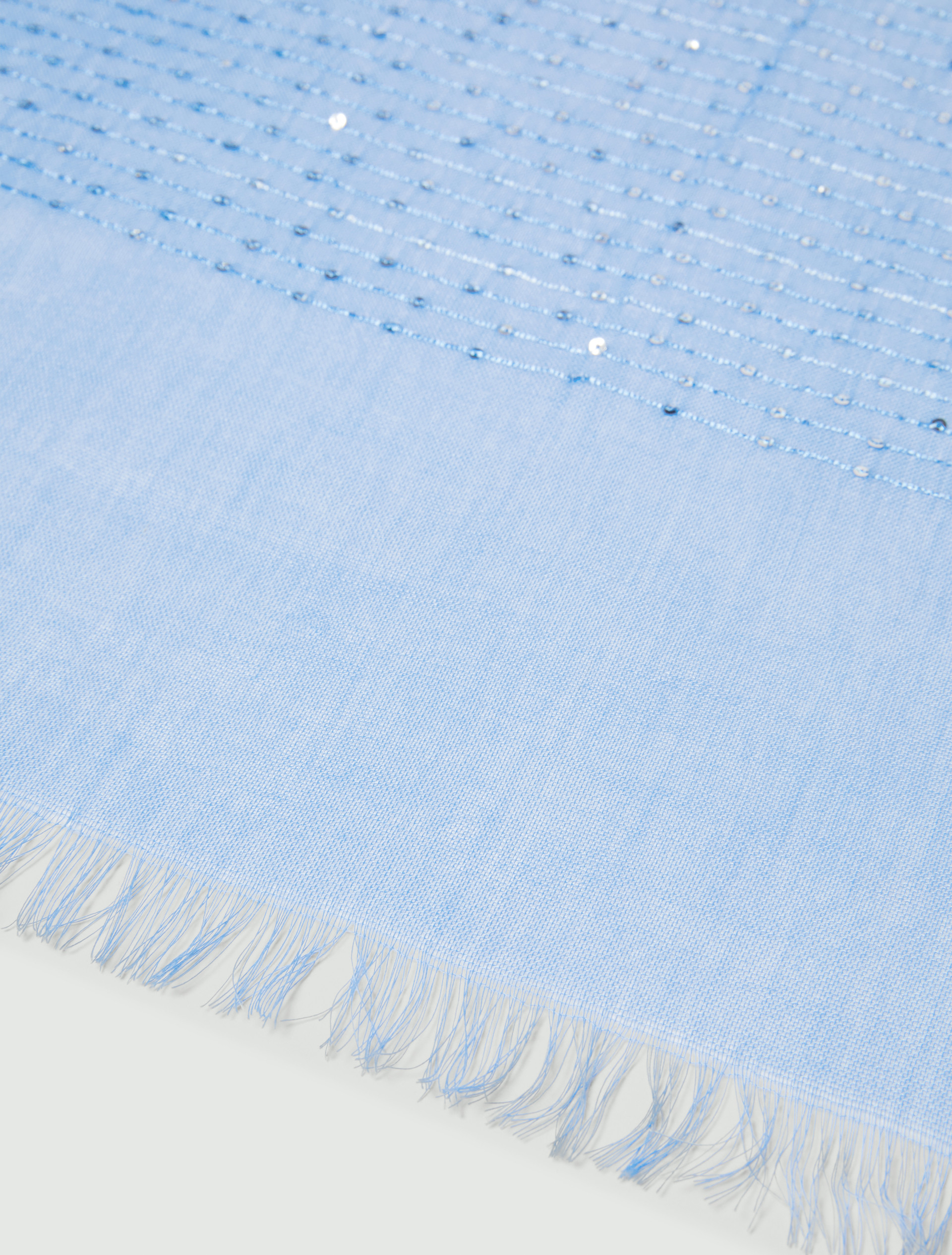Sequinned scarf - LIGHT BLUE - Emme - 3