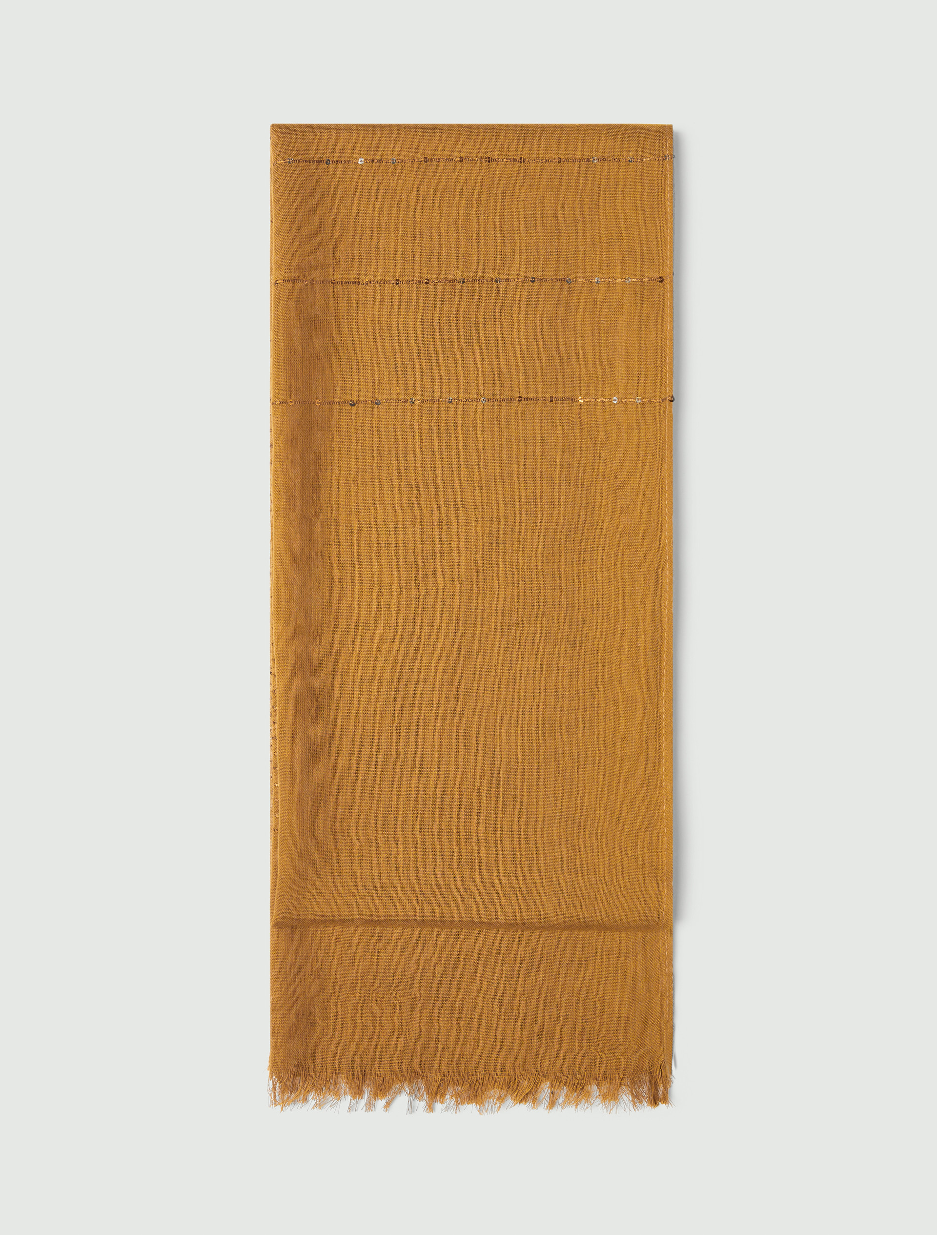 Sequinned scarf - CAMEL - Emme - 2