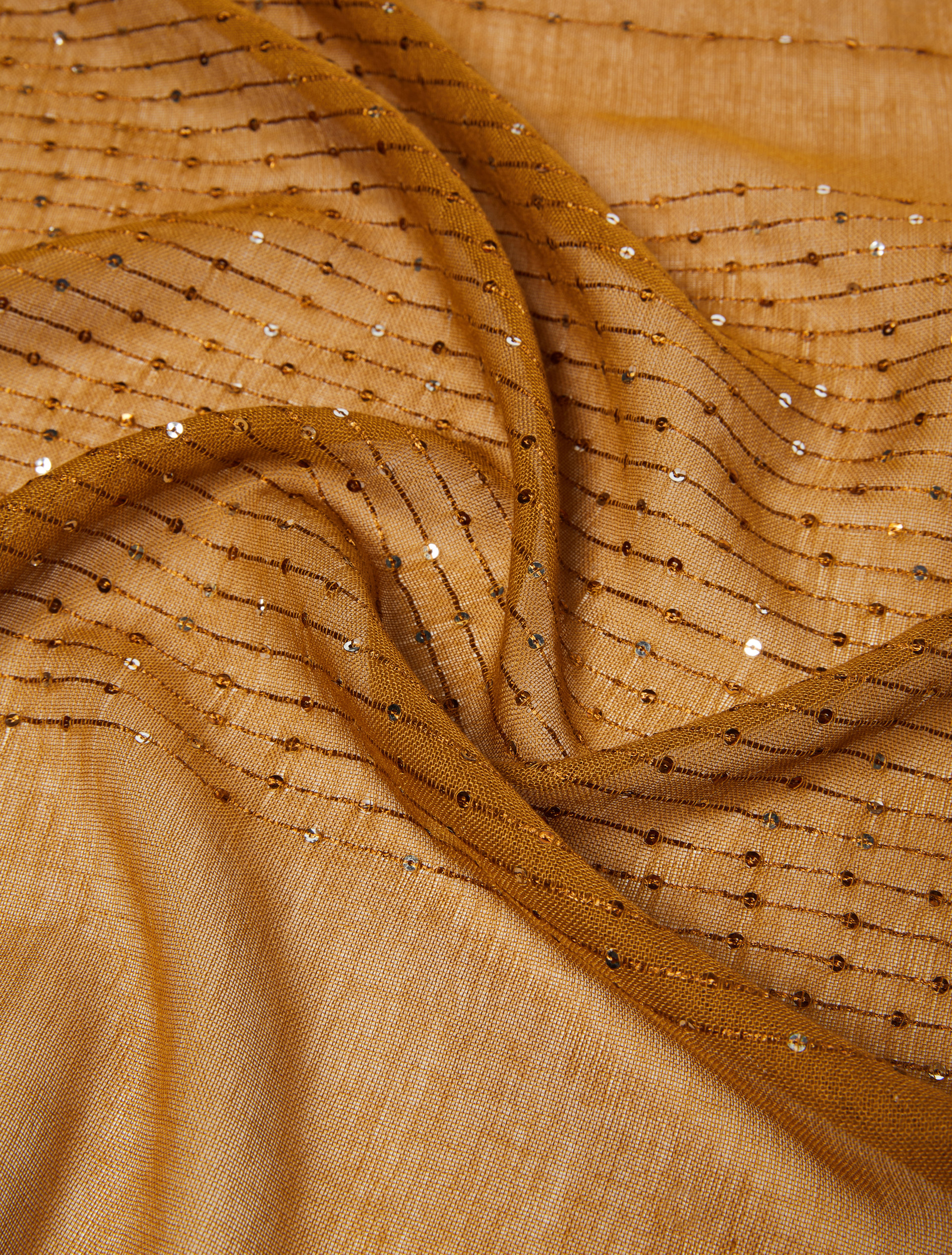 Sequinned scarf - CAMEL - Emme - 4