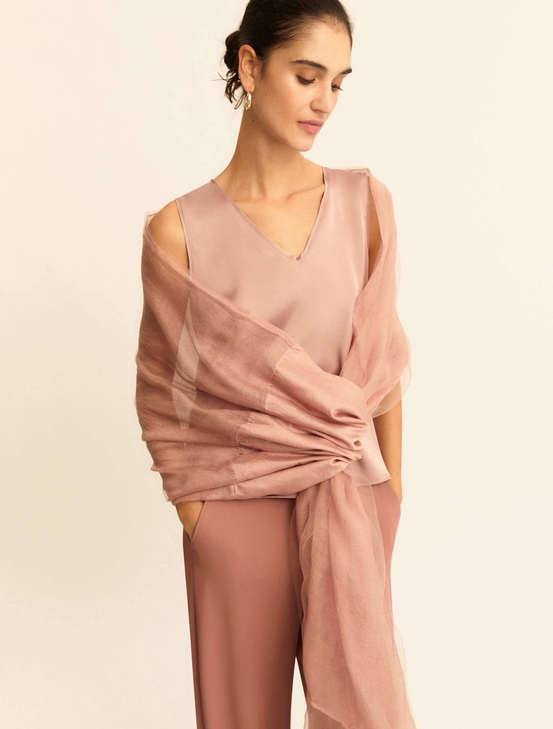 Organza stole - POWDER - Emme - 1