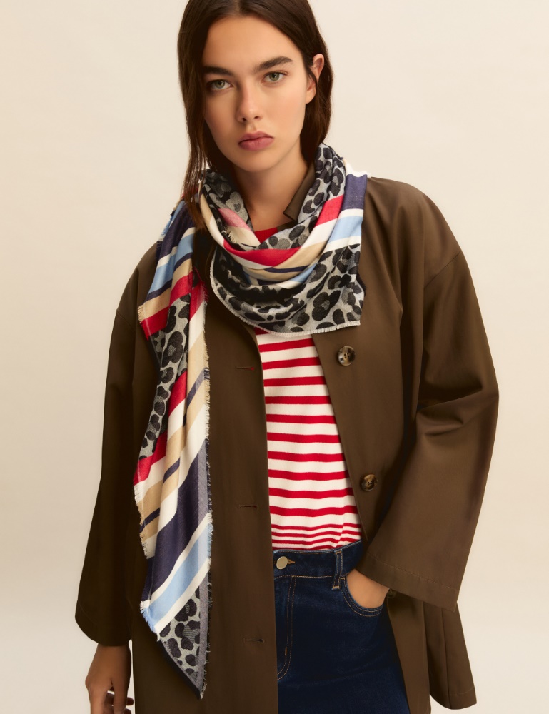 Viscose scarf - LIGHT BLUE