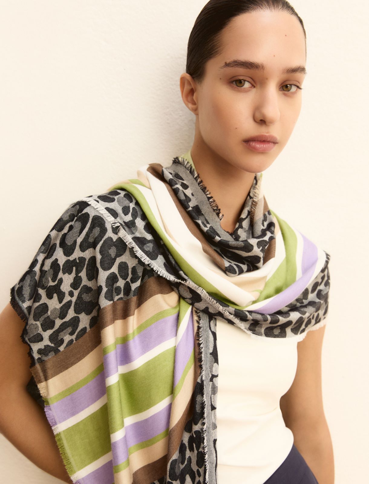 Viscose scarf - GREEN - Emme