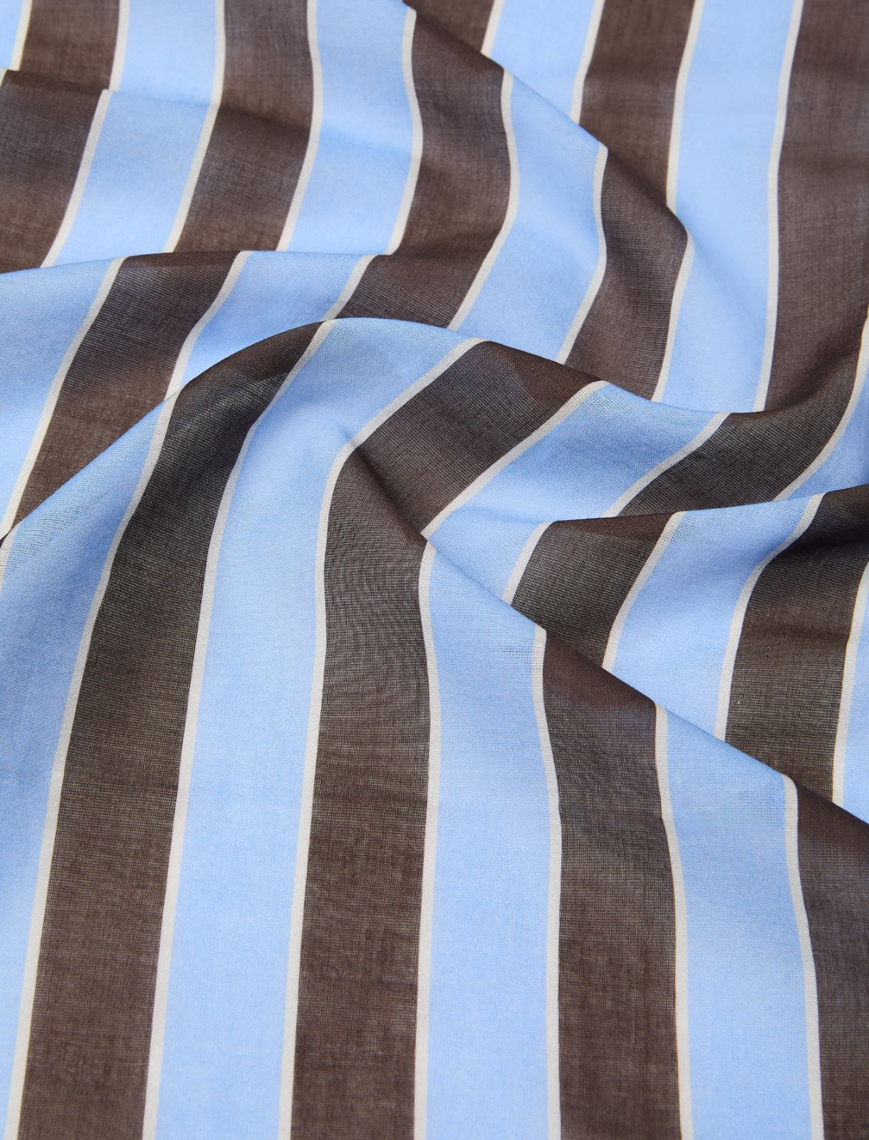 Cotton muslin sarong - COFFEE - Emme - 4