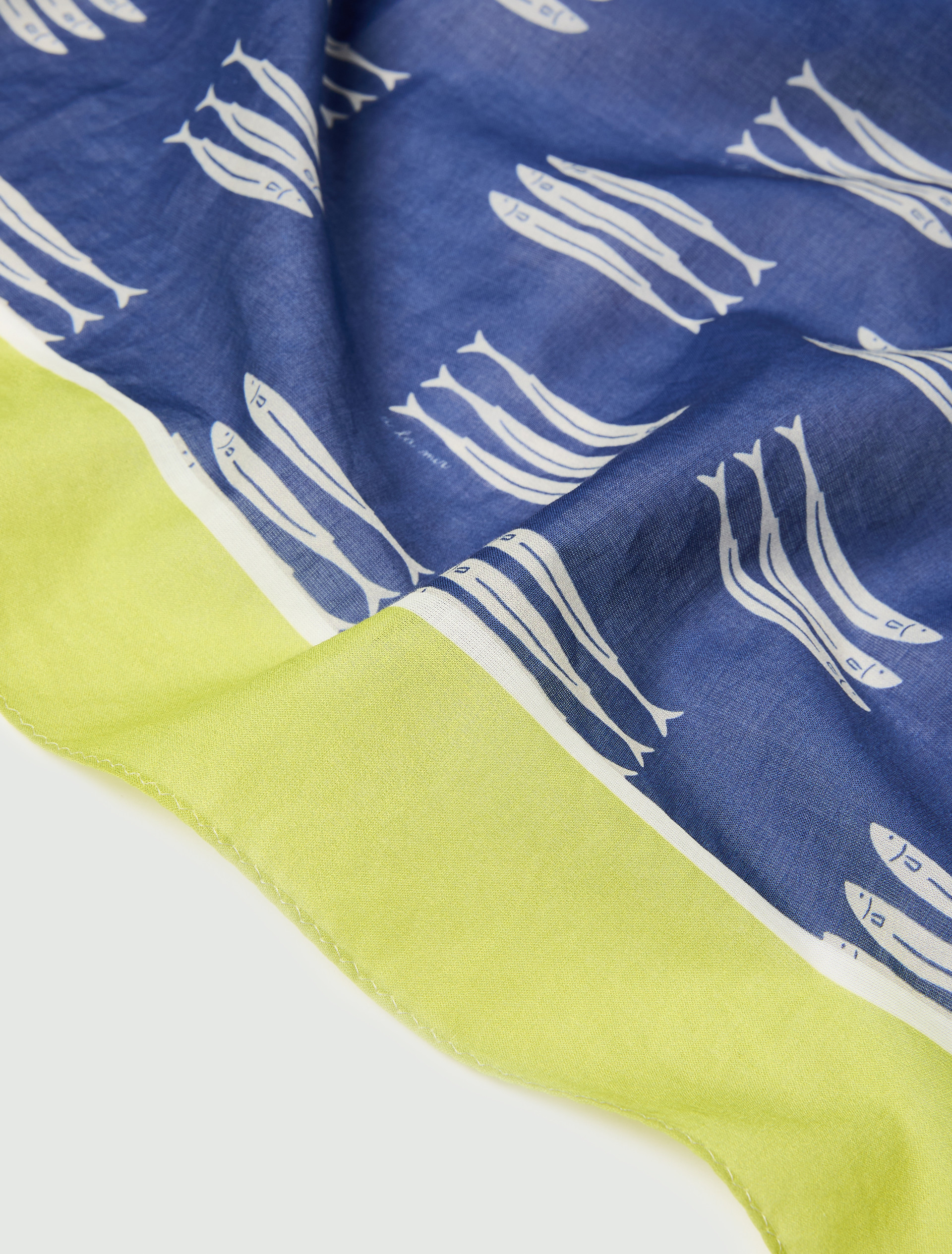 Cotton muslin sarong - NAVY - Emme - 4