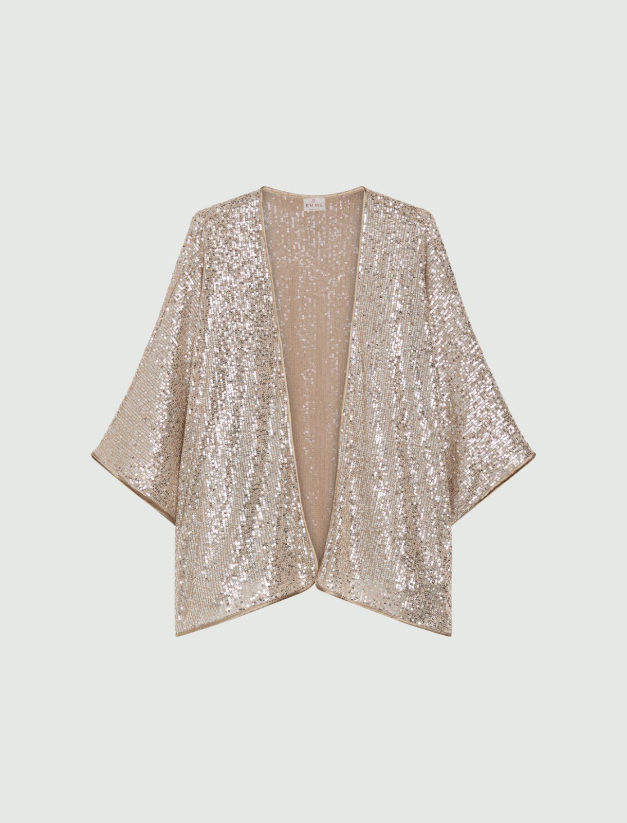 Sequinned shrug - BEIGE - Emme - 2