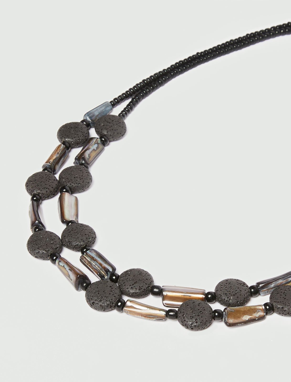 Bead necklace - BLACK - Emme - 3