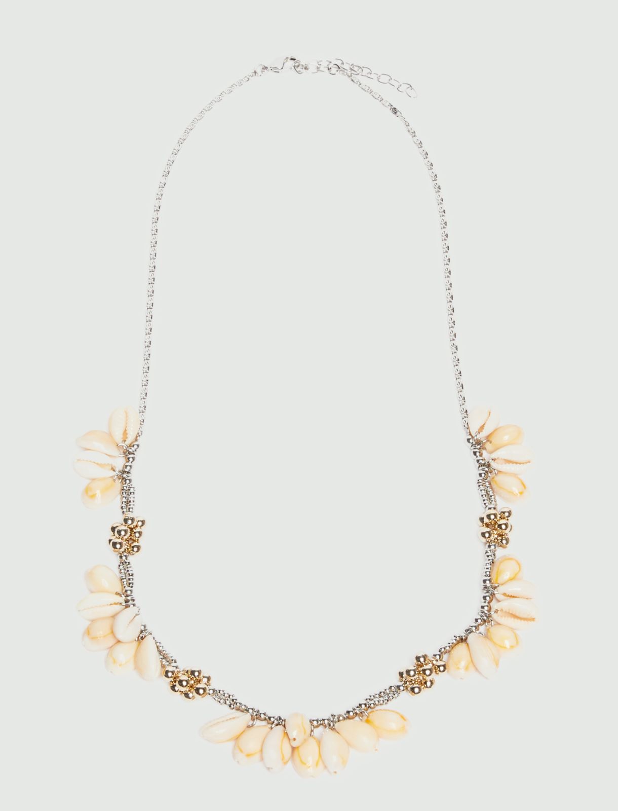Collana con perline e conchiglie - ARGENTO - Emme - 2