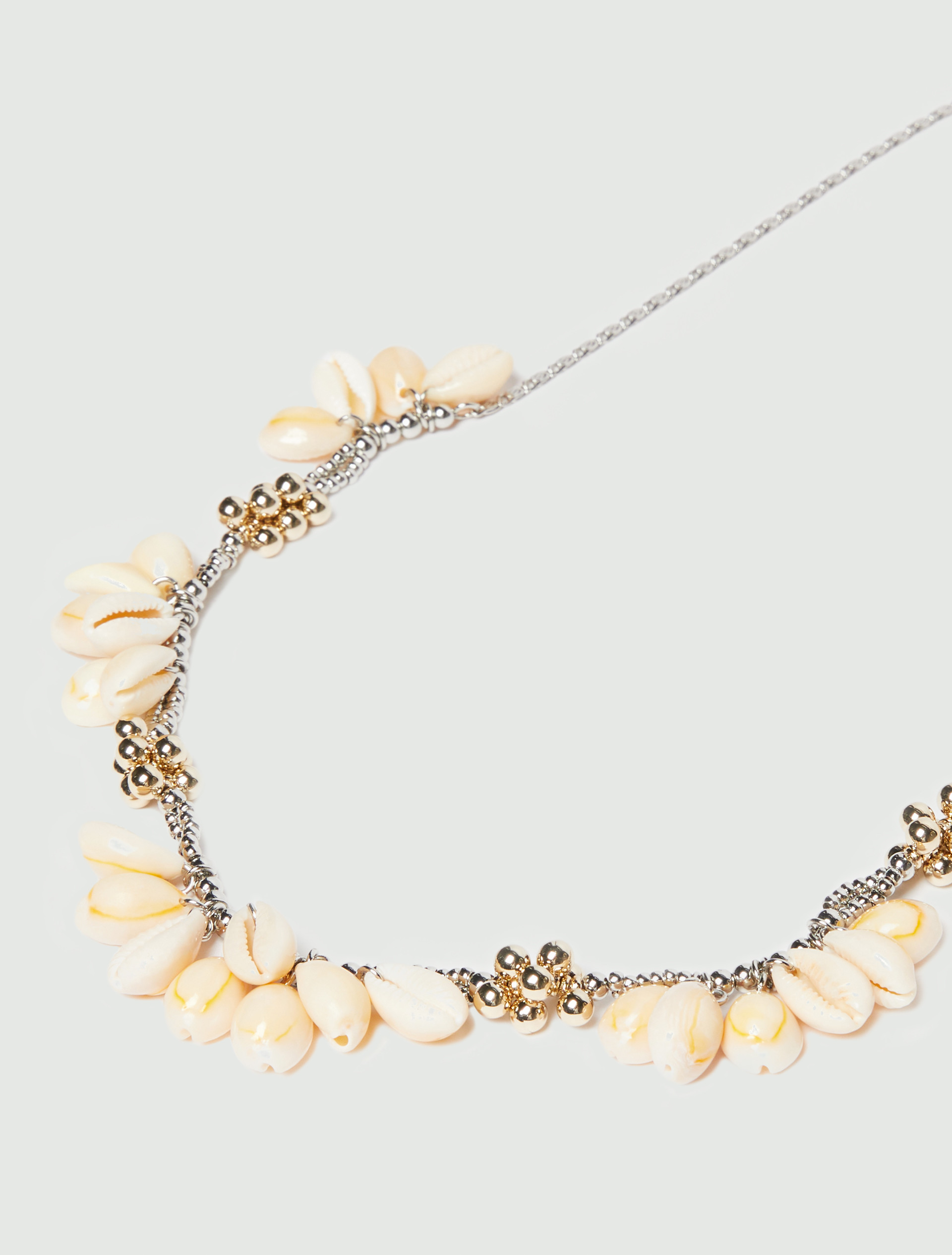 Collana con perline e conchiglie - ARGENTO - Emme - 3