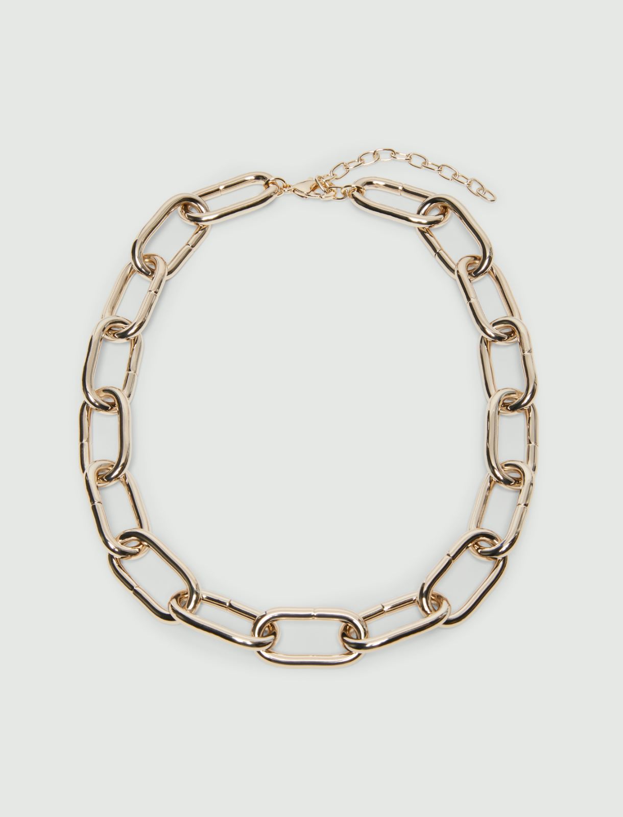 Chain choker necklace - LIGHT GOLD - Emme - 2