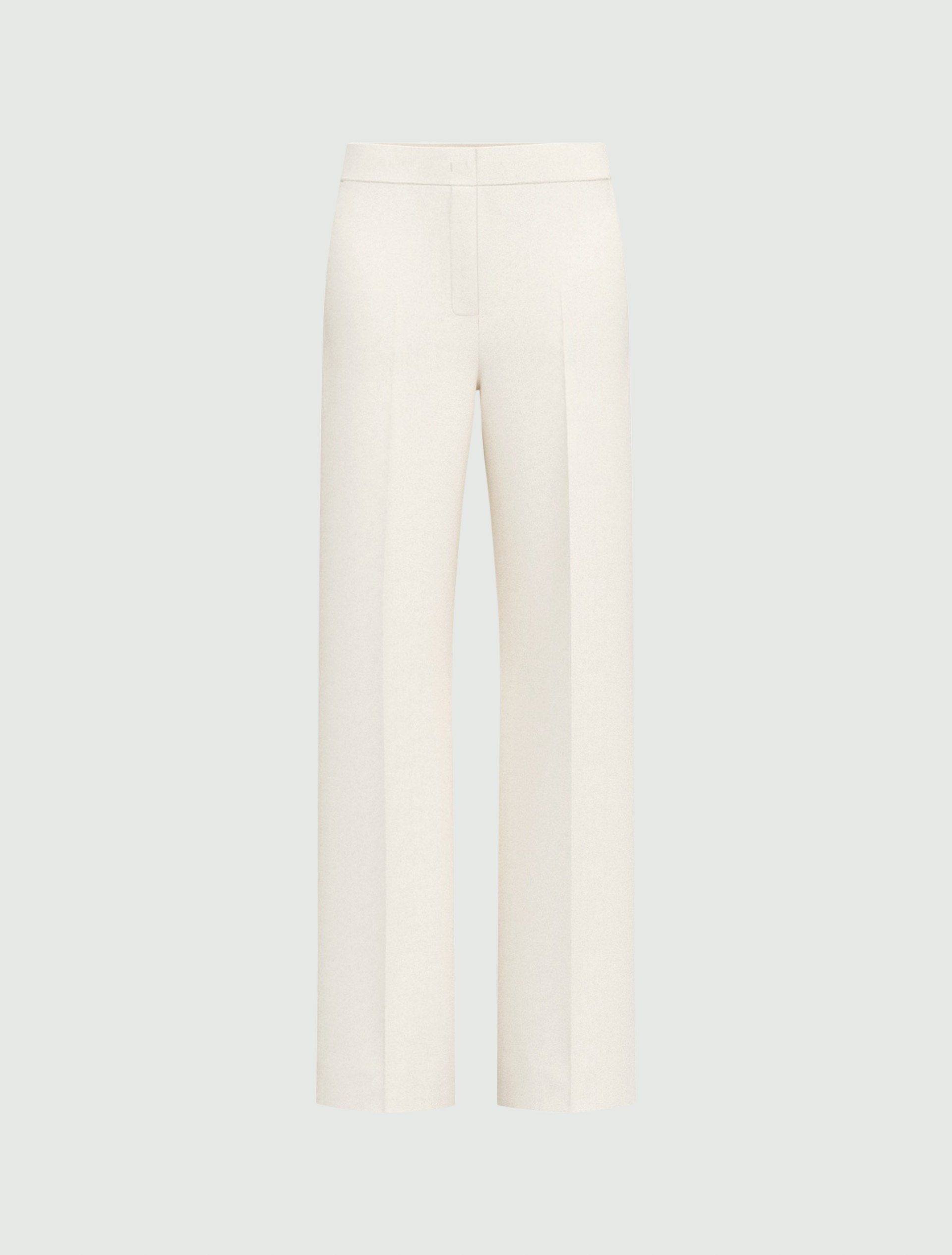 Wide-fit jersey trousers - WHITE - Emme - 4