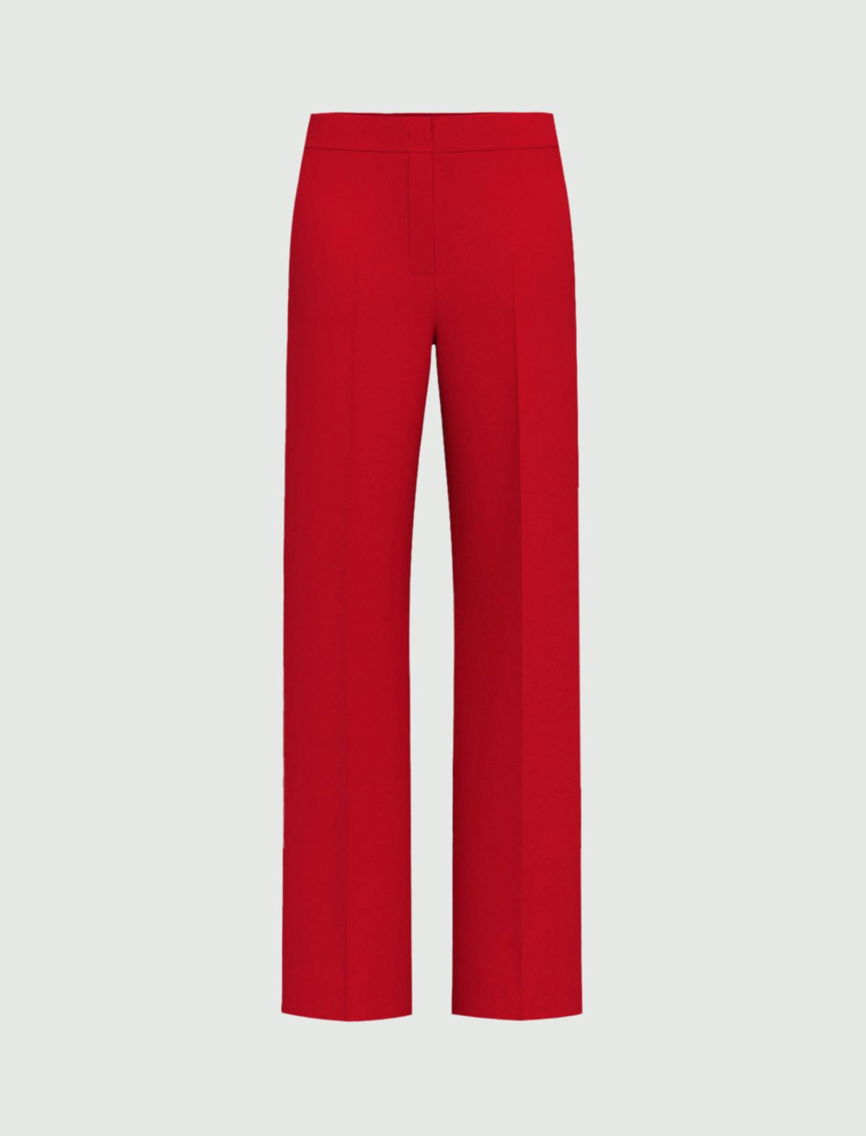 Wide-fit jersey trousers - RED - Emme - 4