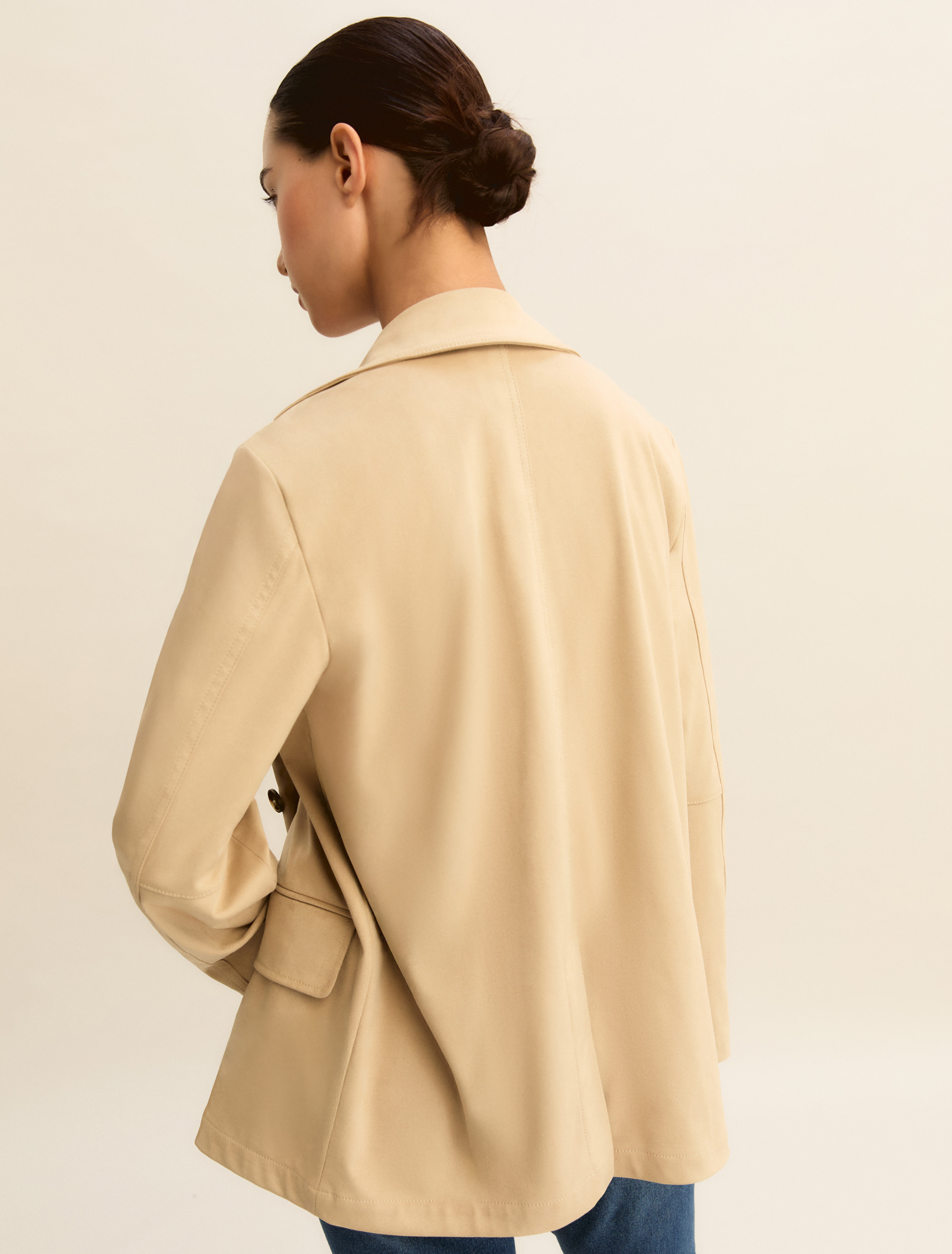 Straight-fit jacket - BEIGE - Emme - 2