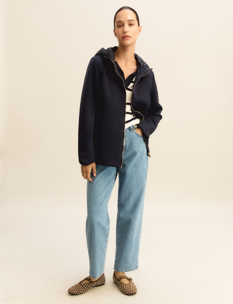 Scuba jersey jacket with removable hood - Emme - 2