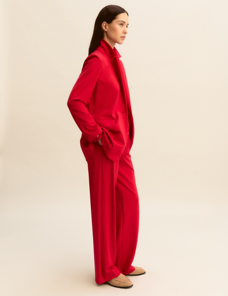 Single-breasted stretch jersey jacket - Emme - 2