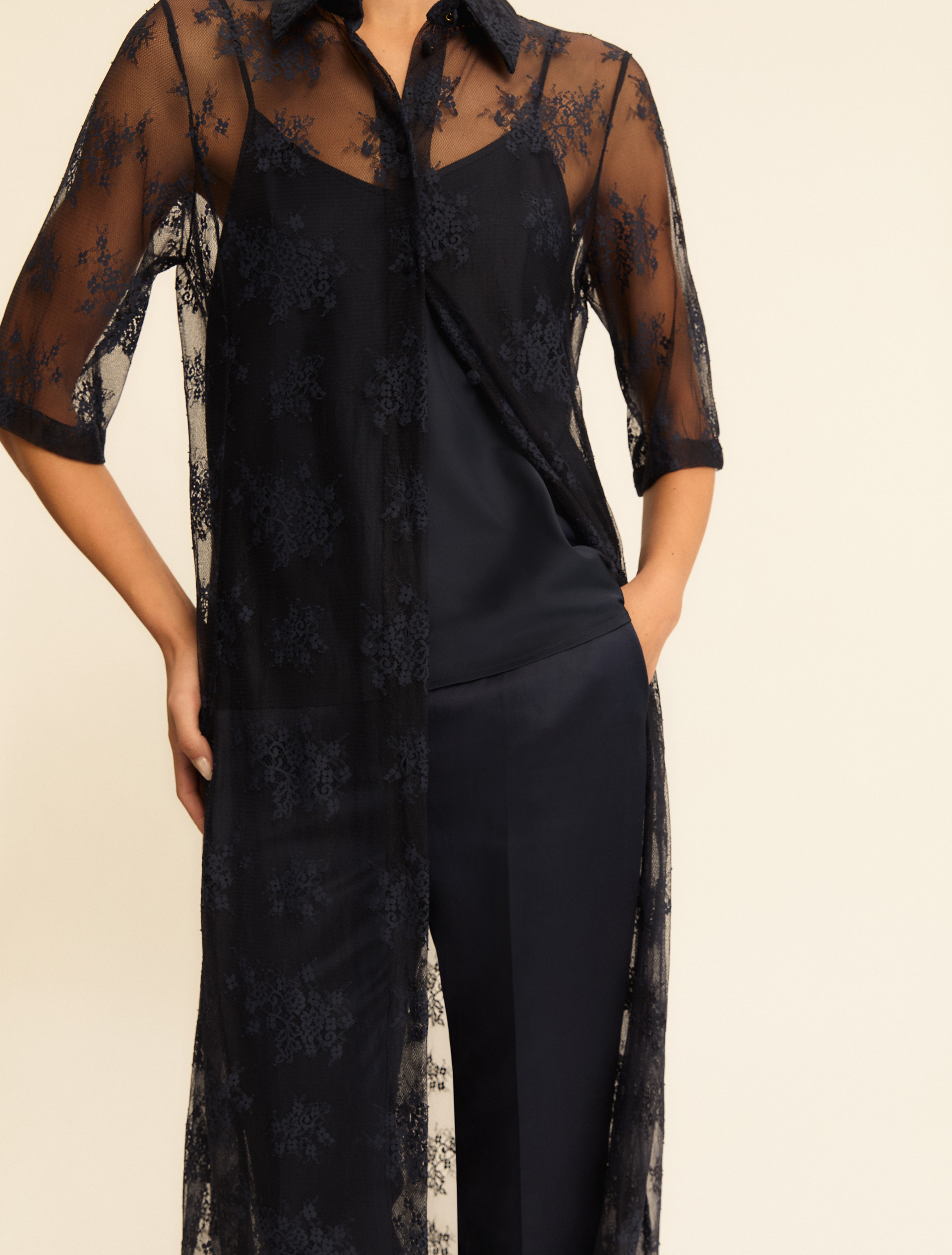 Set chemisier e canottina - BLU - Emme - 3