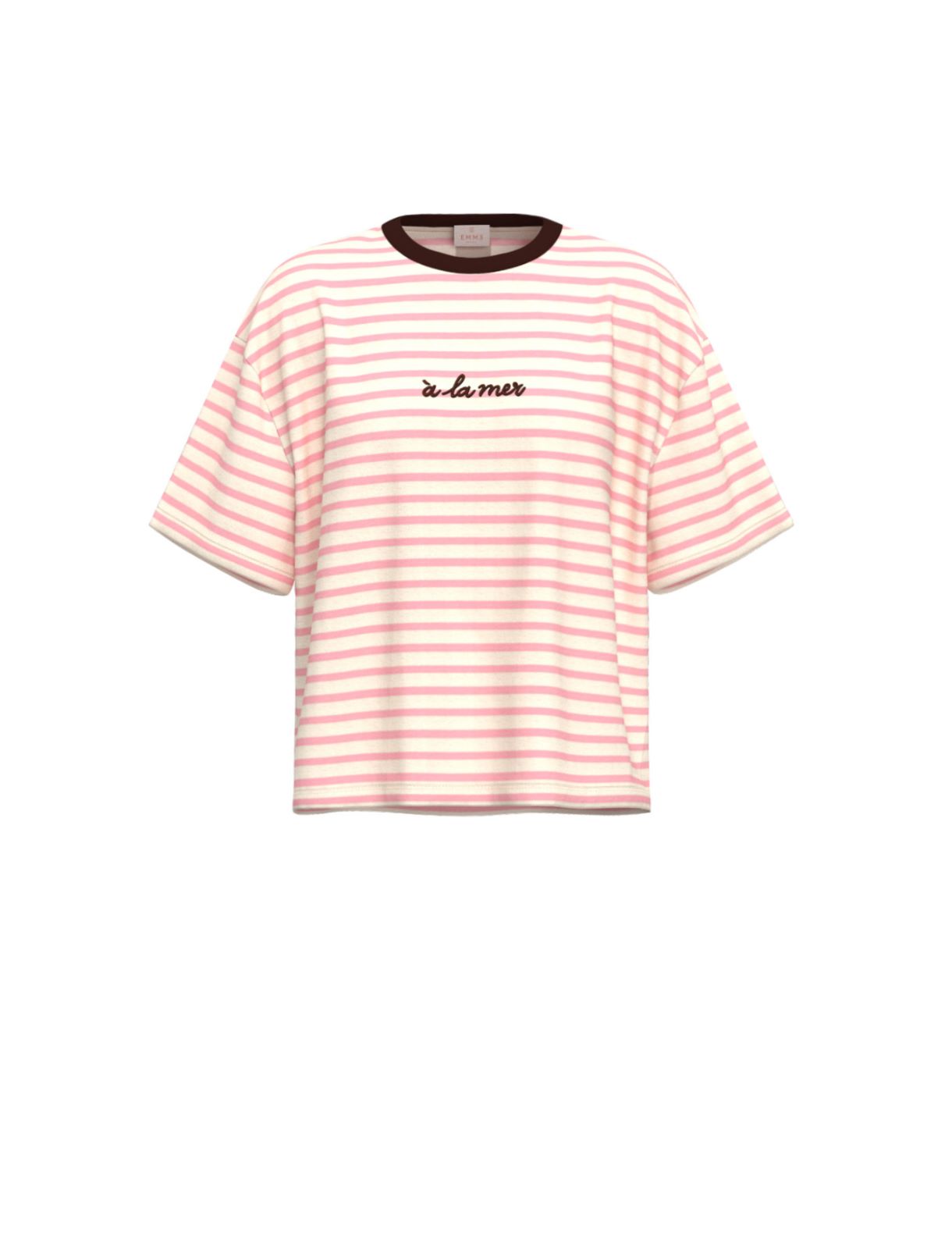 Striped T-shirt - BEIGE - Emme - 4