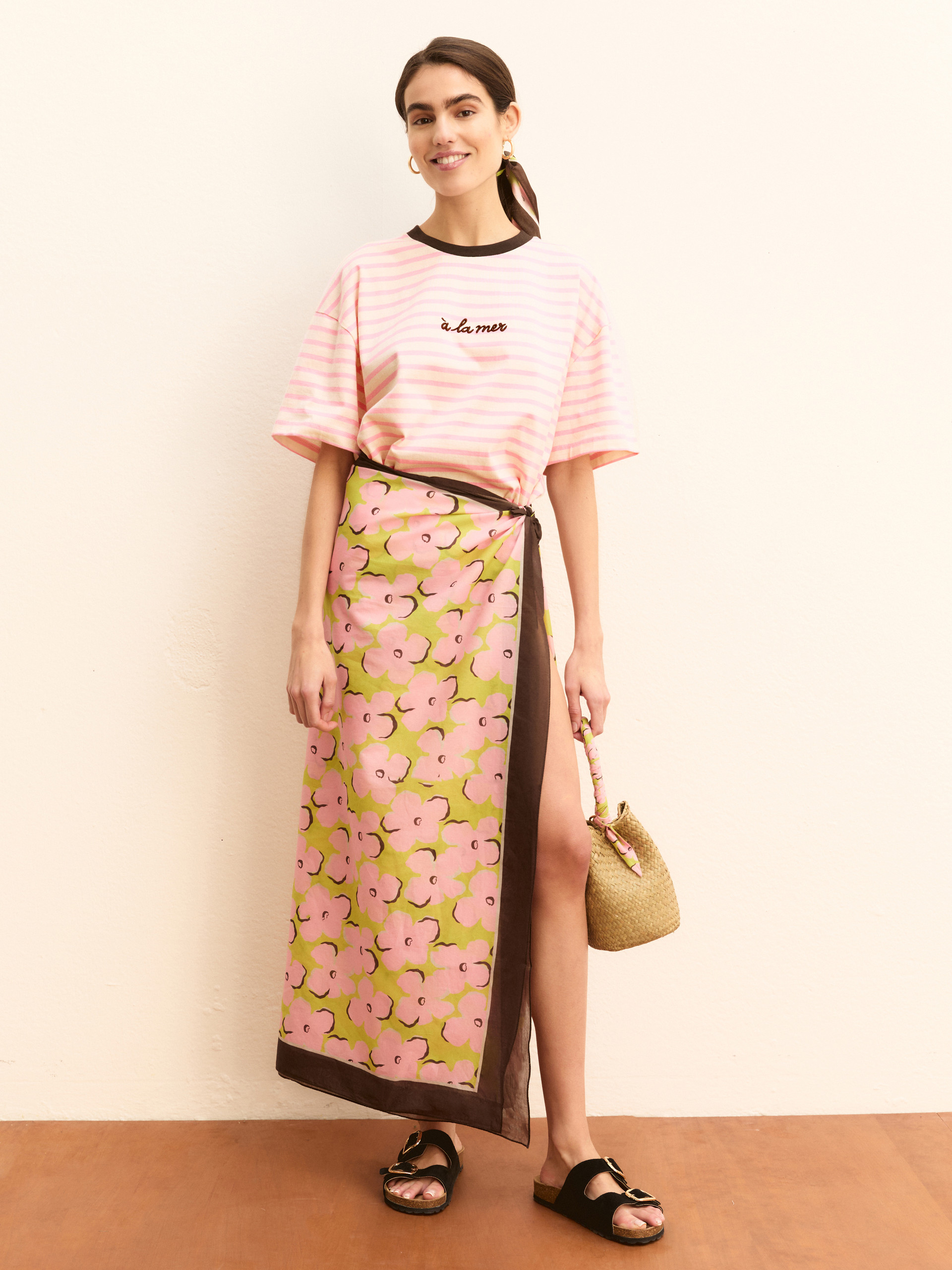 Striped T-shirt - BEIGE - Emme - 2