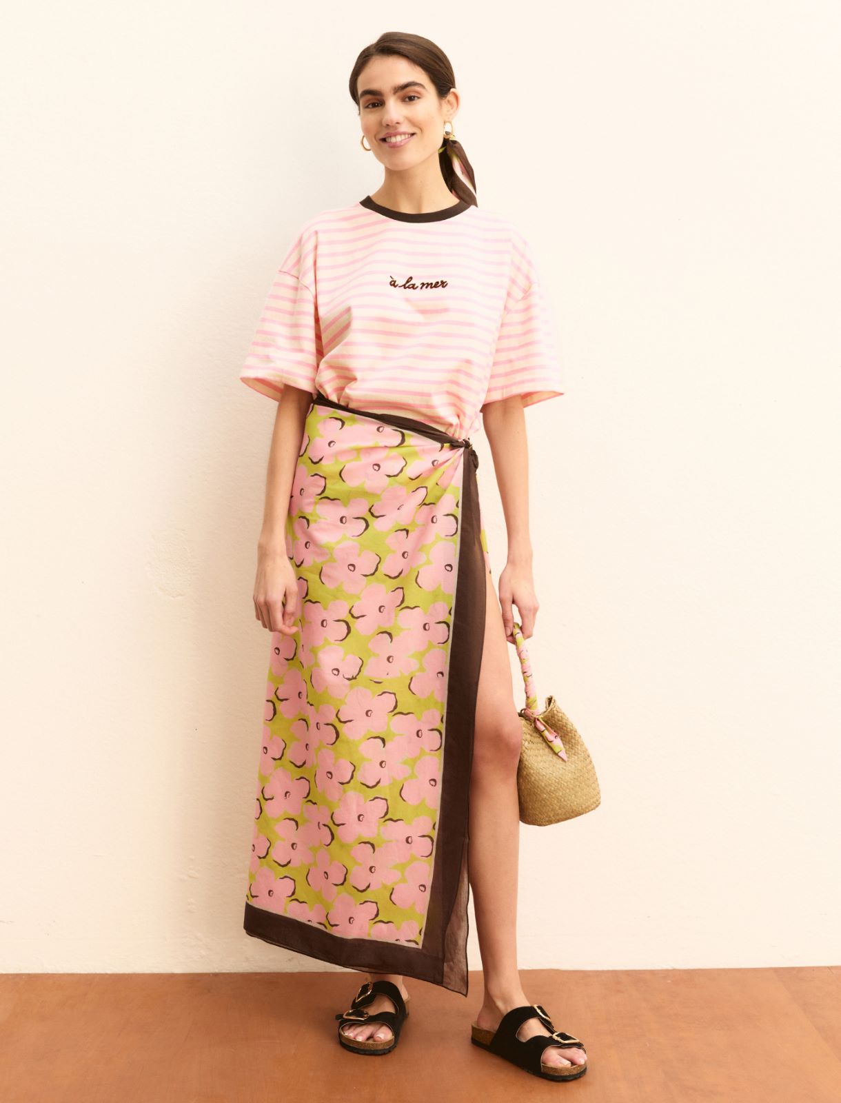 Striped T-shirt - BEIGE - Emme - 2