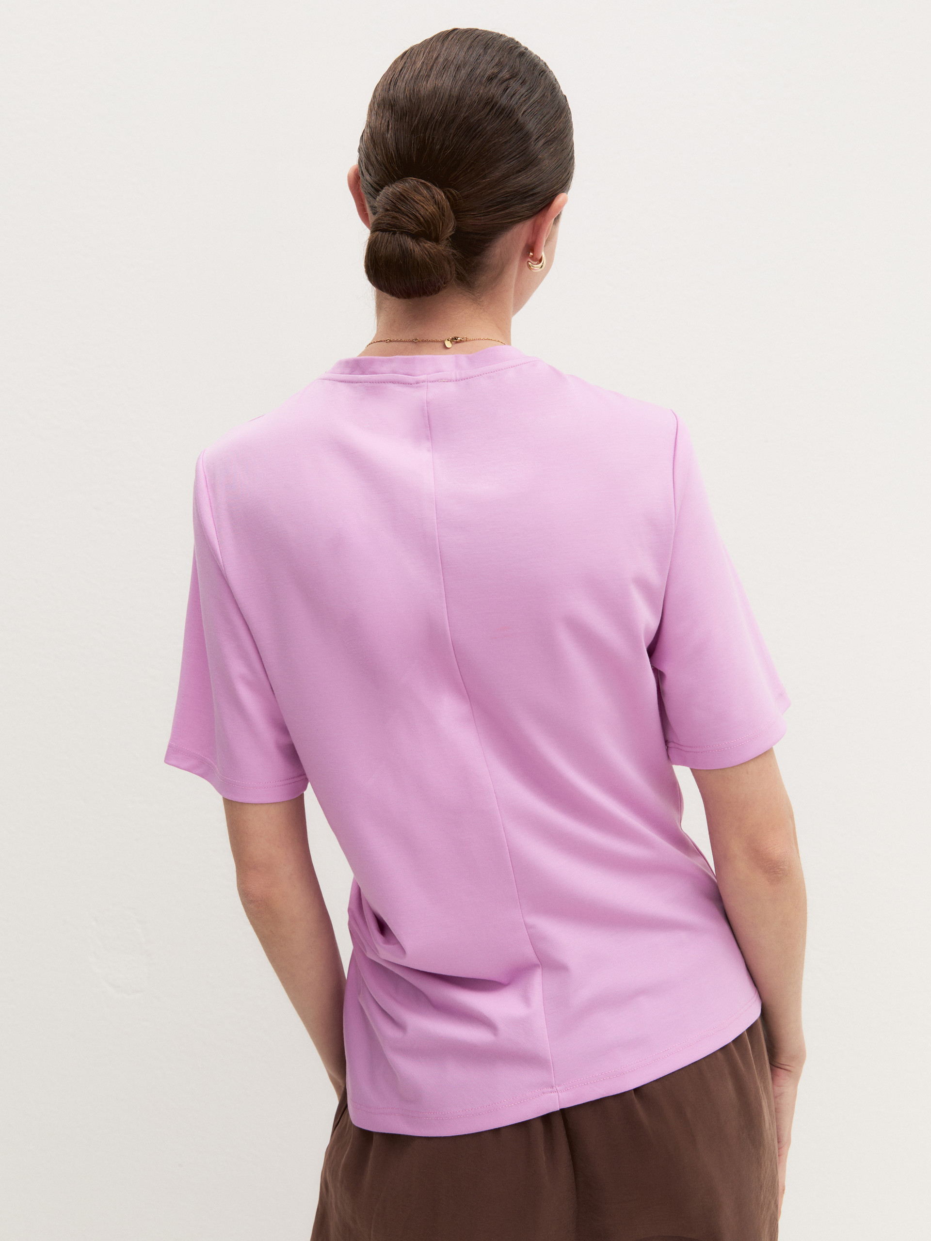 Jersey knot T-shirt - DEEP ROSE - Emme - 3