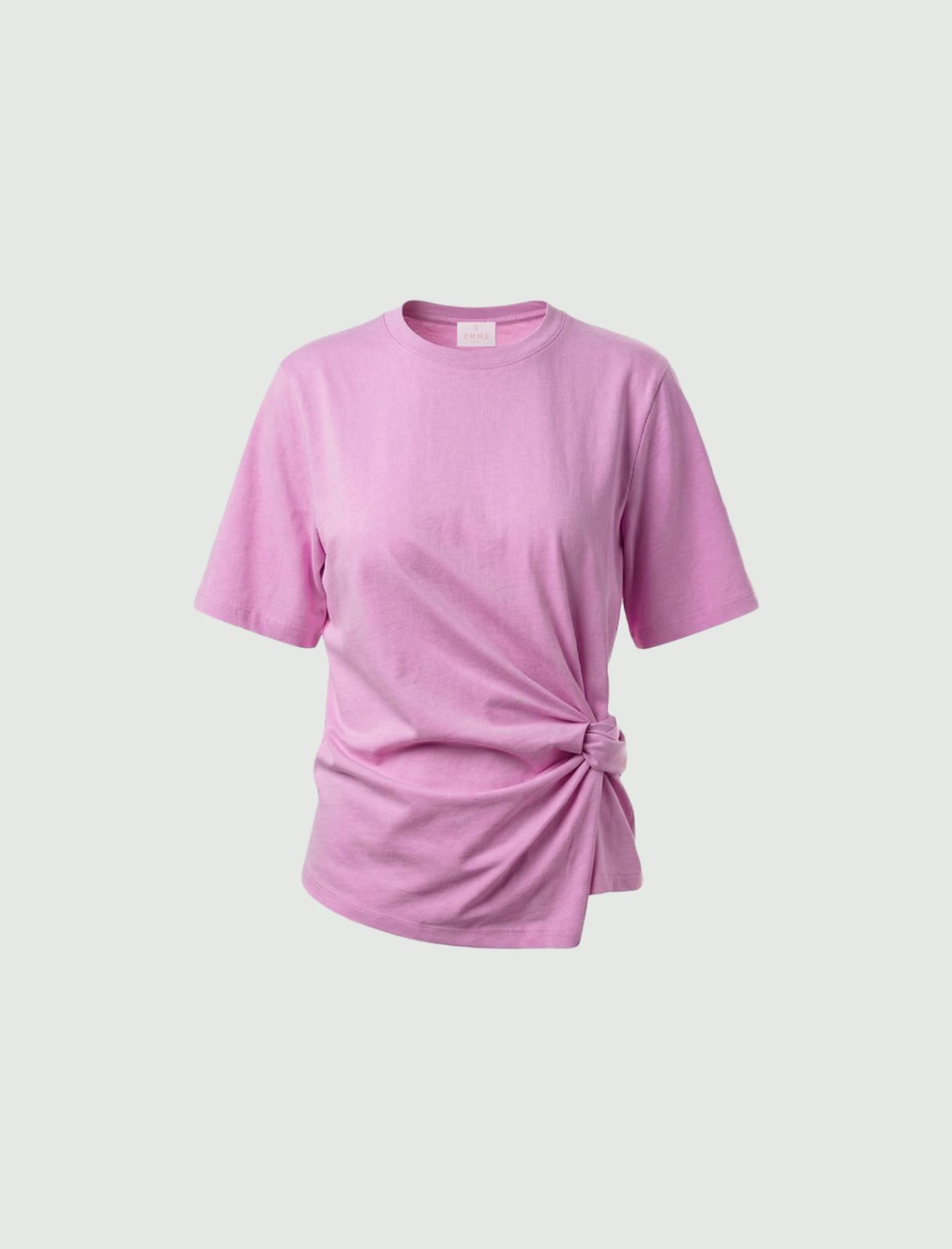 Jersey knot T-shirt - DEEP ROSE - Emme - 4