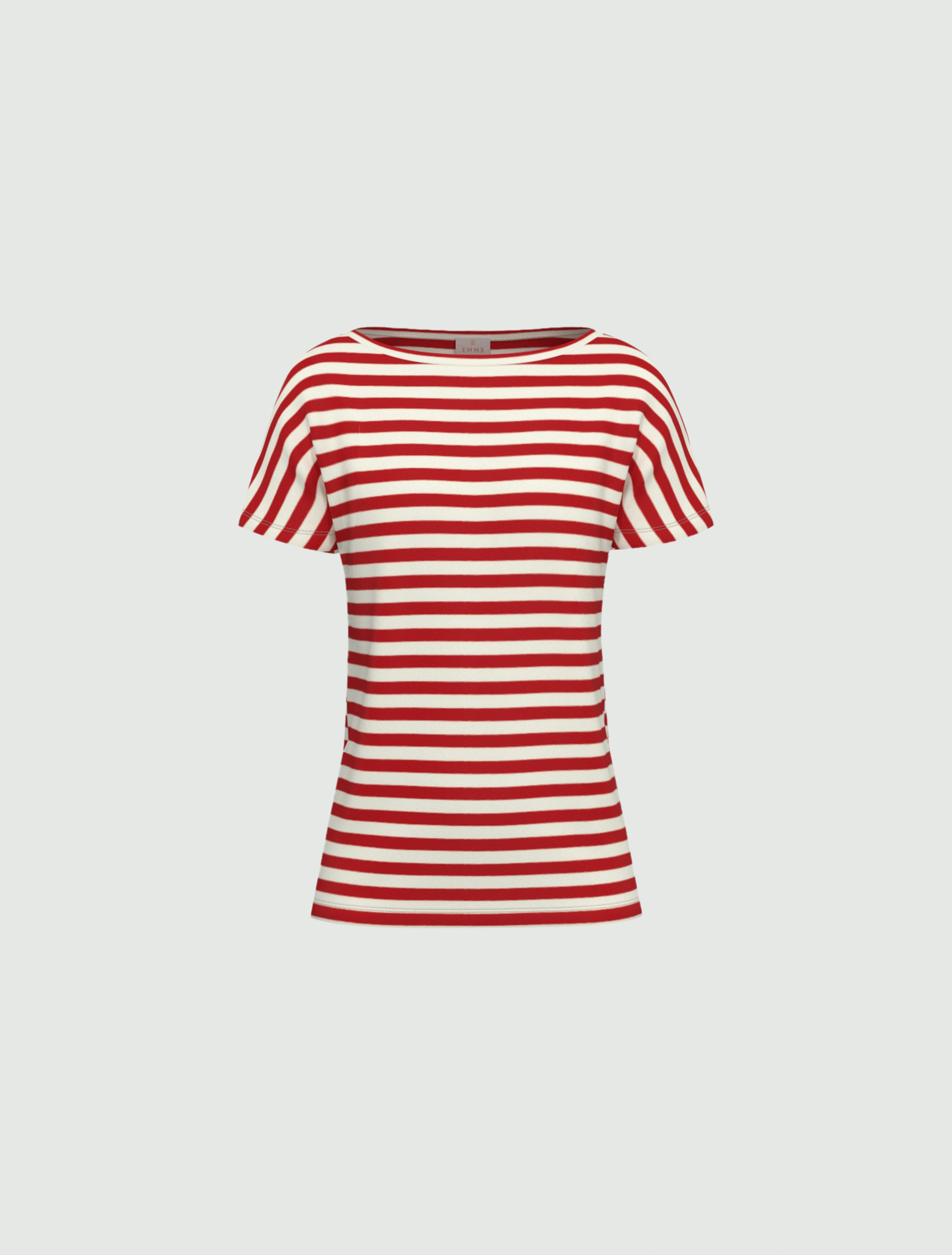Stretch jersey T-shirt - RED - Emme - 4